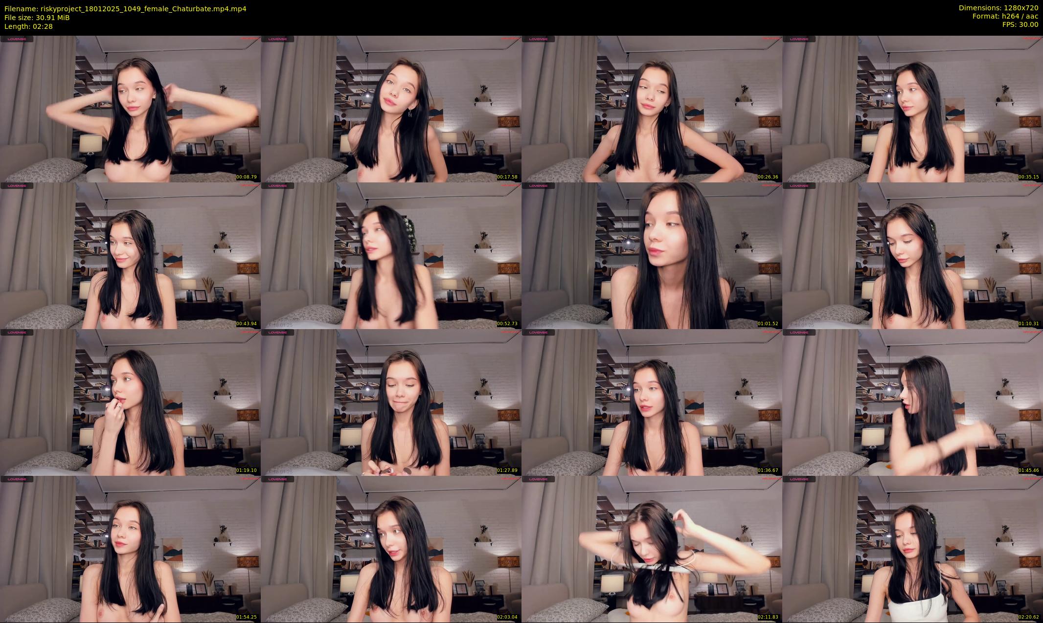 riskyproject — 3 minute Chaturbate couple cam show recording, 720p, Jan 18, 2025