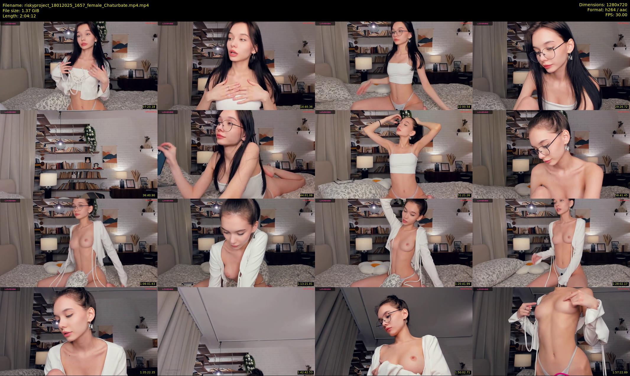 riskyproject — 125 minute Chaturbate couple cam show recording, 720p, Jan 18, 2025