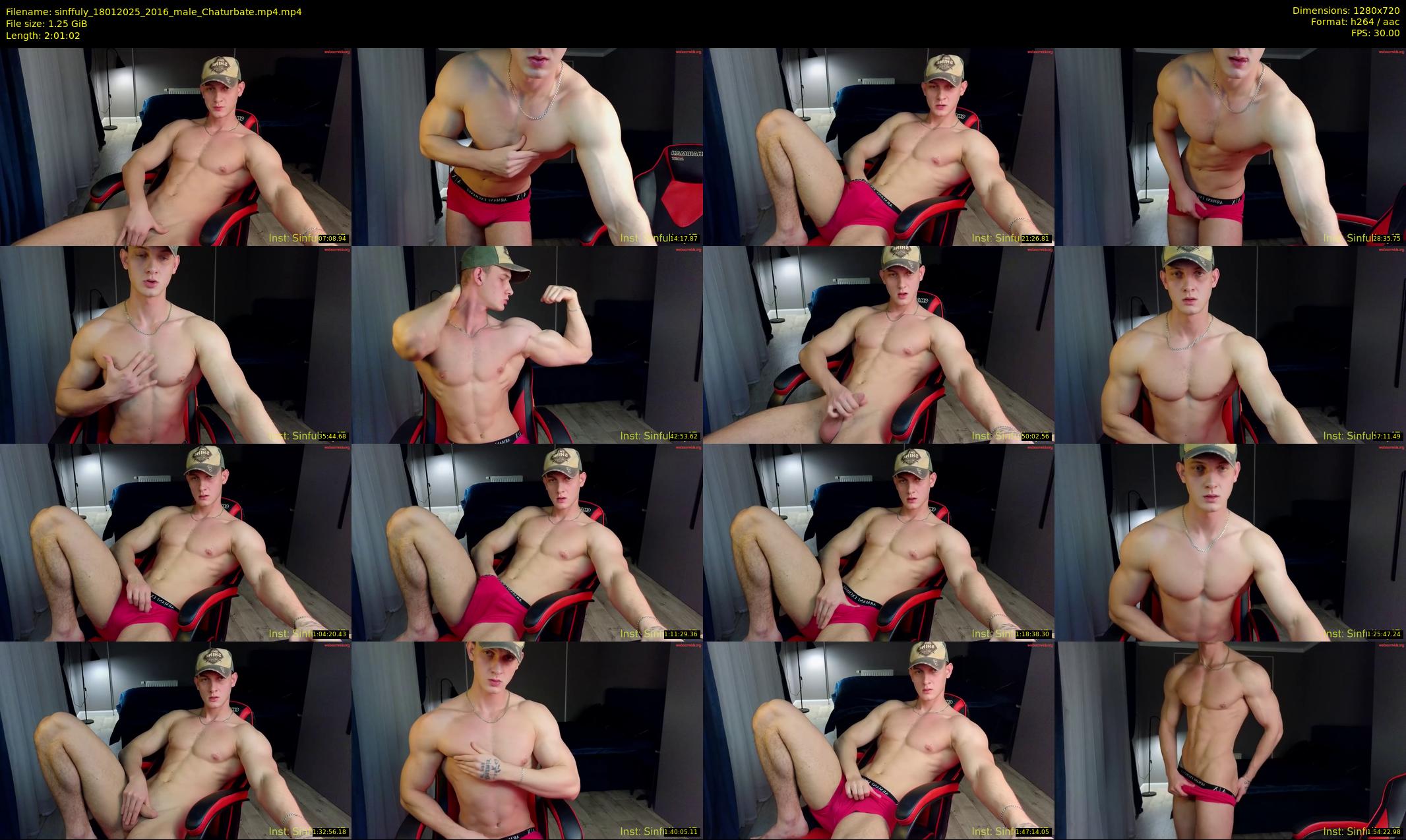 sinffuly — 122 minute Chaturbate male cam show recording, 720p, Jan 18, 2025