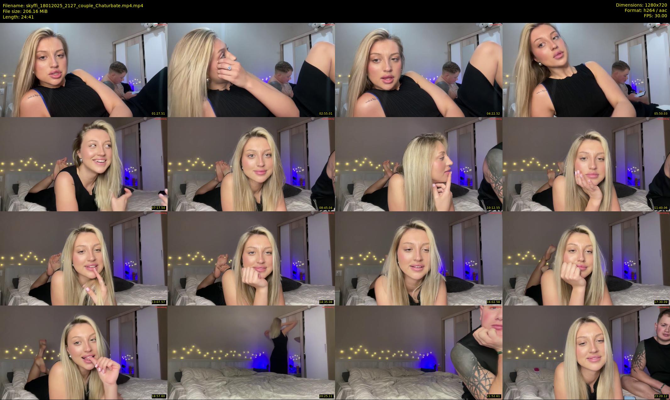 skyffi — 25 minute Chaturbate couple cam show recording, 720p, Jan 18, 2025