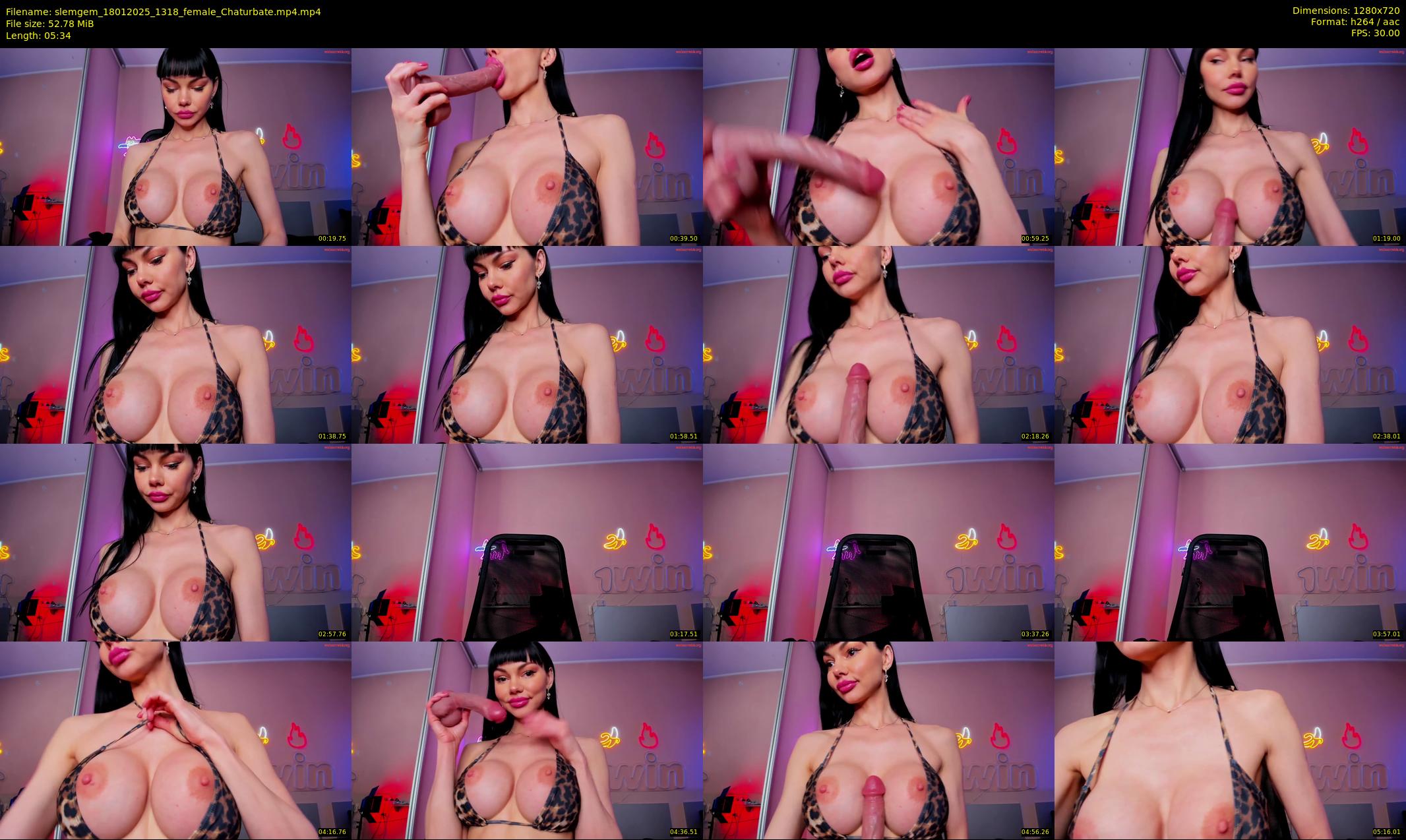 slemgem — 6 minute Chaturbate couple cam show recording, 720p, Jan 18, 2025