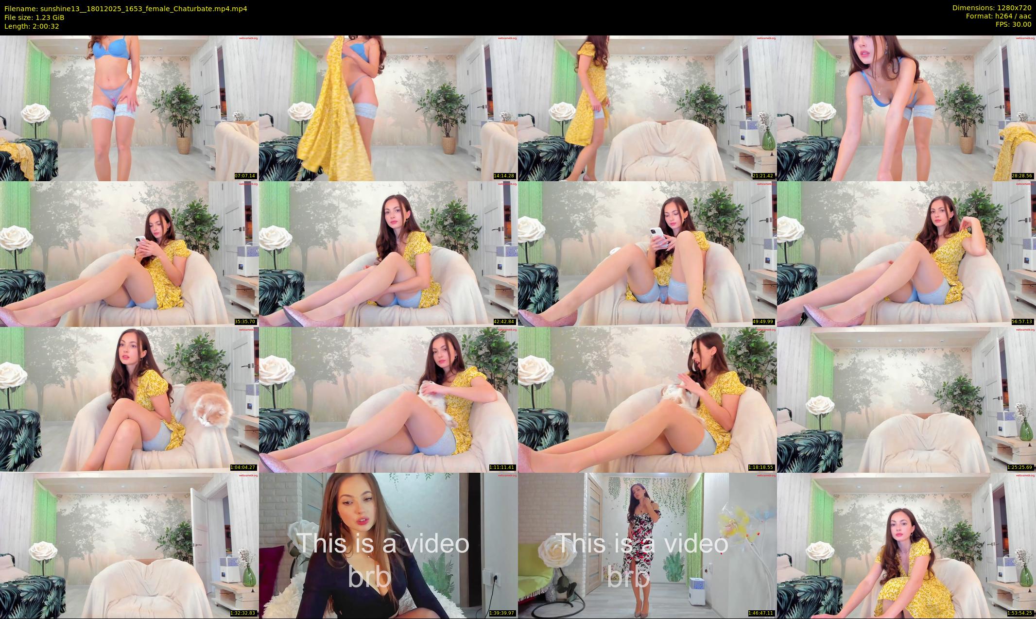 sunshine13_ — 121 minute Chaturbate female cam show recording, 720p, Jan 18, 2025