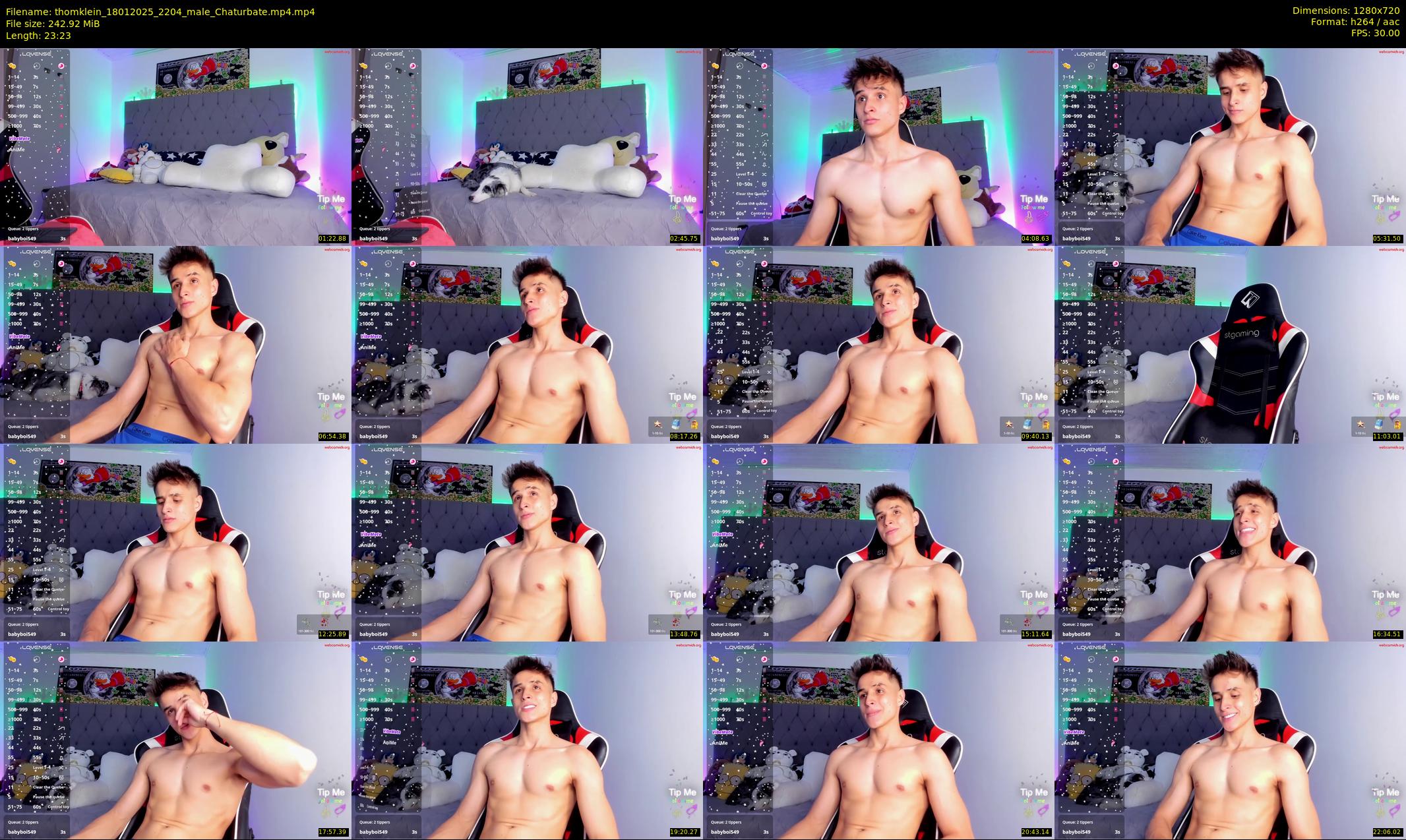 thomklein — 24 minute Chaturbate male cam show recording, 720p, Jan 18, 2025