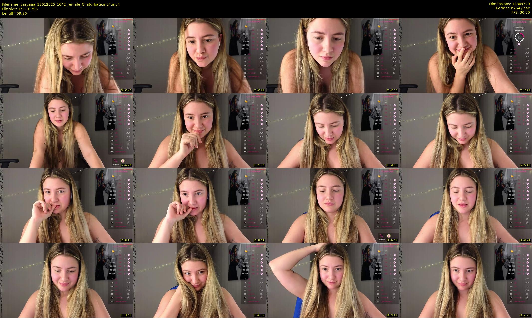 yasyaaa — 10 minute Chaturbate female cam show recording, 720p, Jan 18, 2025