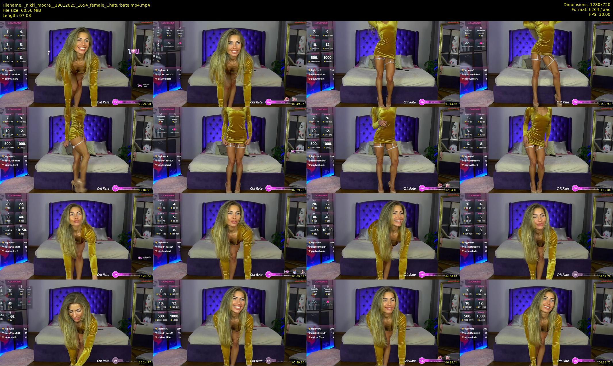 _nikki_moore_ — 8 minute Chaturbate female cam show recording, 720p, Jan 19, 2025