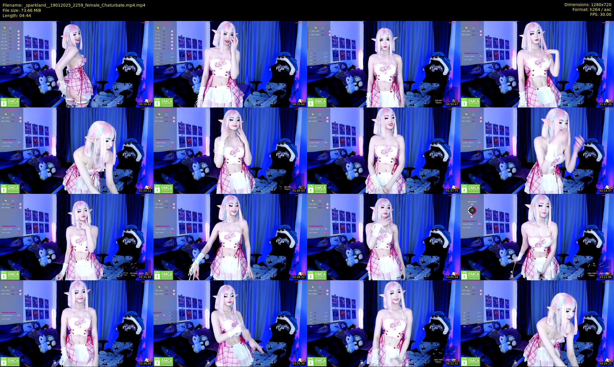 _sparkland_ — 5 minute Chaturbate female cam show recording, 720p, Jan 19, 2025