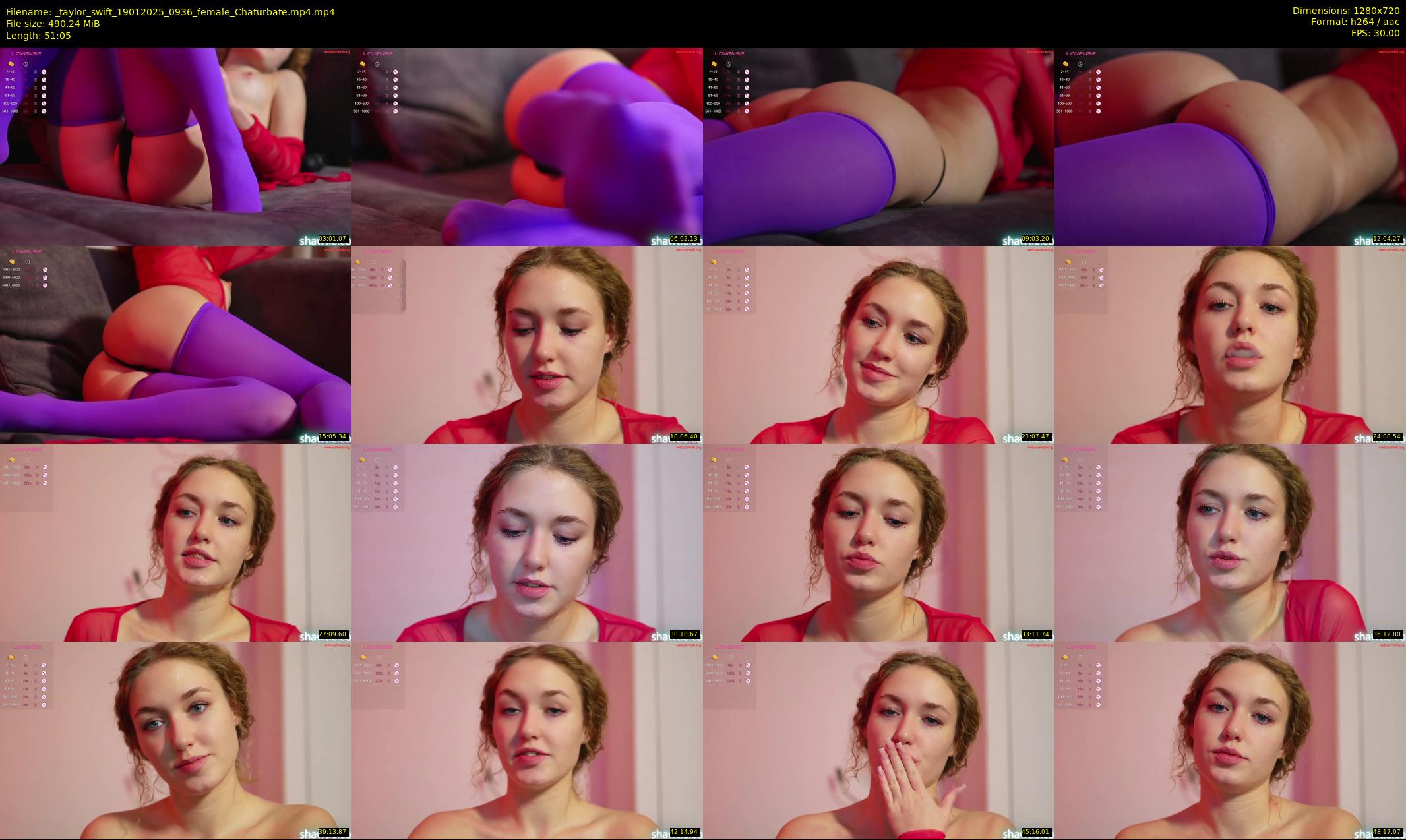 _taylor_swift — 52 minute Chaturbate female cam show recording, 720p, Jan 19, 2025