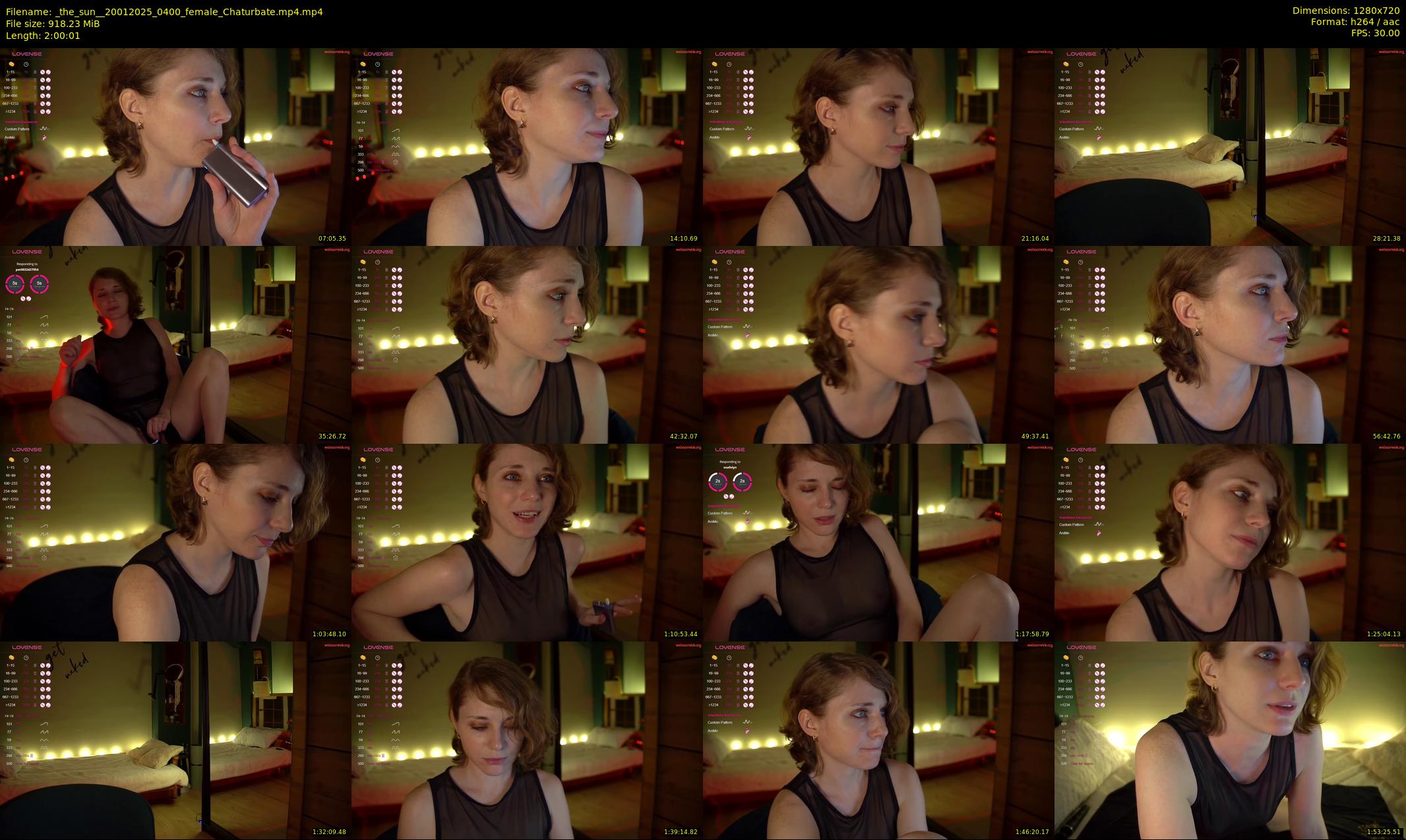 _the_sun_ — 121 minute Chaturbate female cam show recording, 720p, Jan 20, 2025