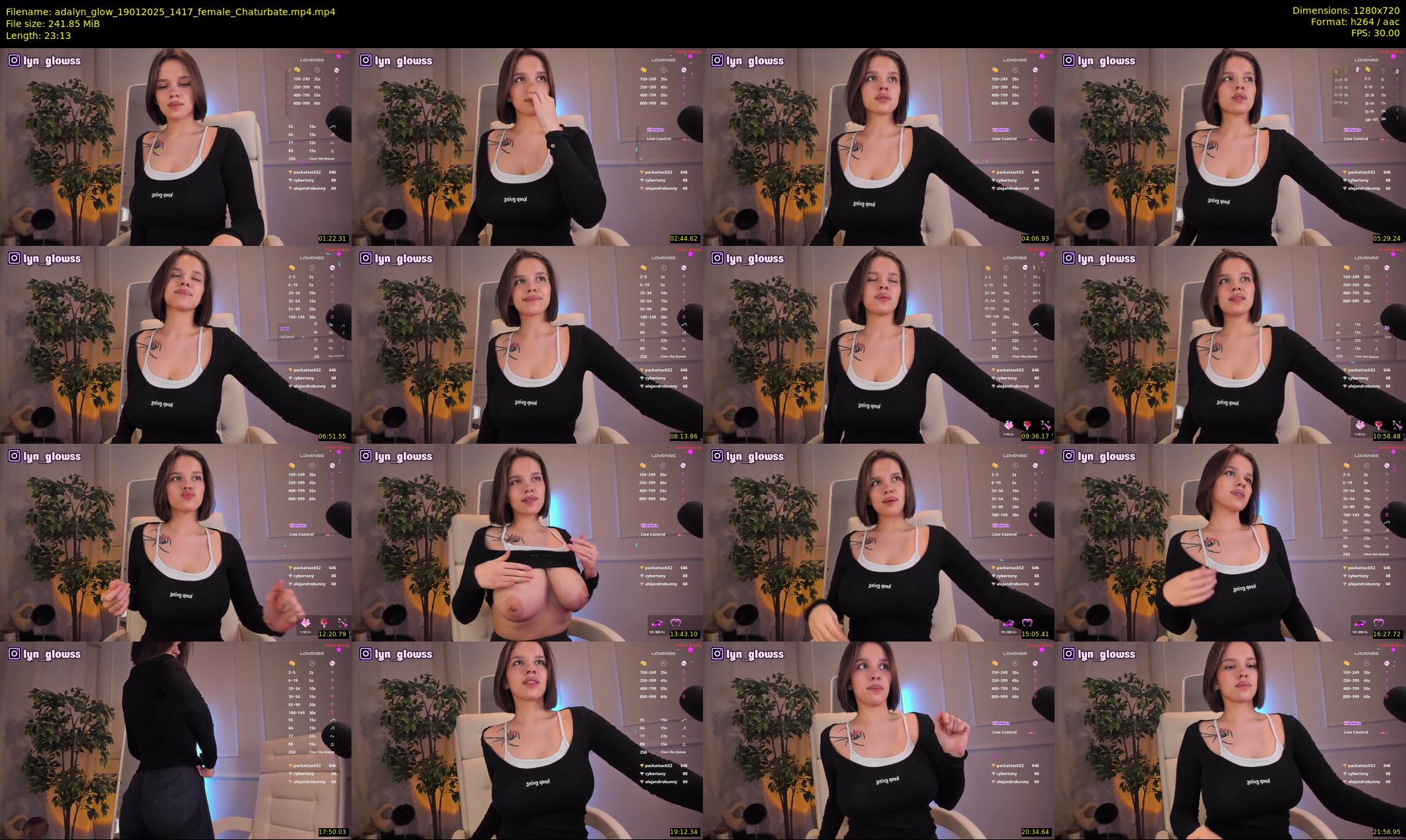 adalyn_glow — 24 minute Chaturbate female cam show recording, 720p, Jan 19, 2025