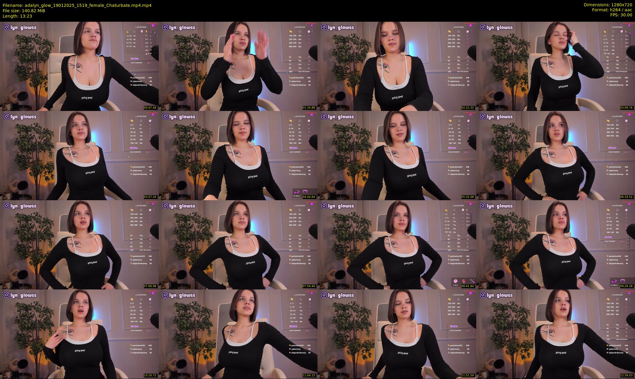 adalyn_glow — 14 minute Chaturbate female cam show recording, 720p, Jan 19, 2025