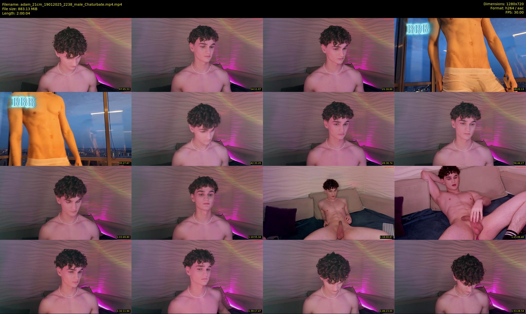 adam_21cm — 121 minute Chaturbate male cam show recording, 720p, Jan 19, 2025