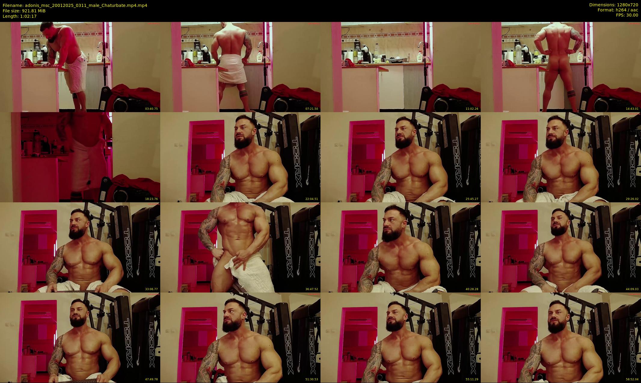 adonis_msc — 63 minute Chaturbate male cam show recording, 720p, Jan 20, 2025