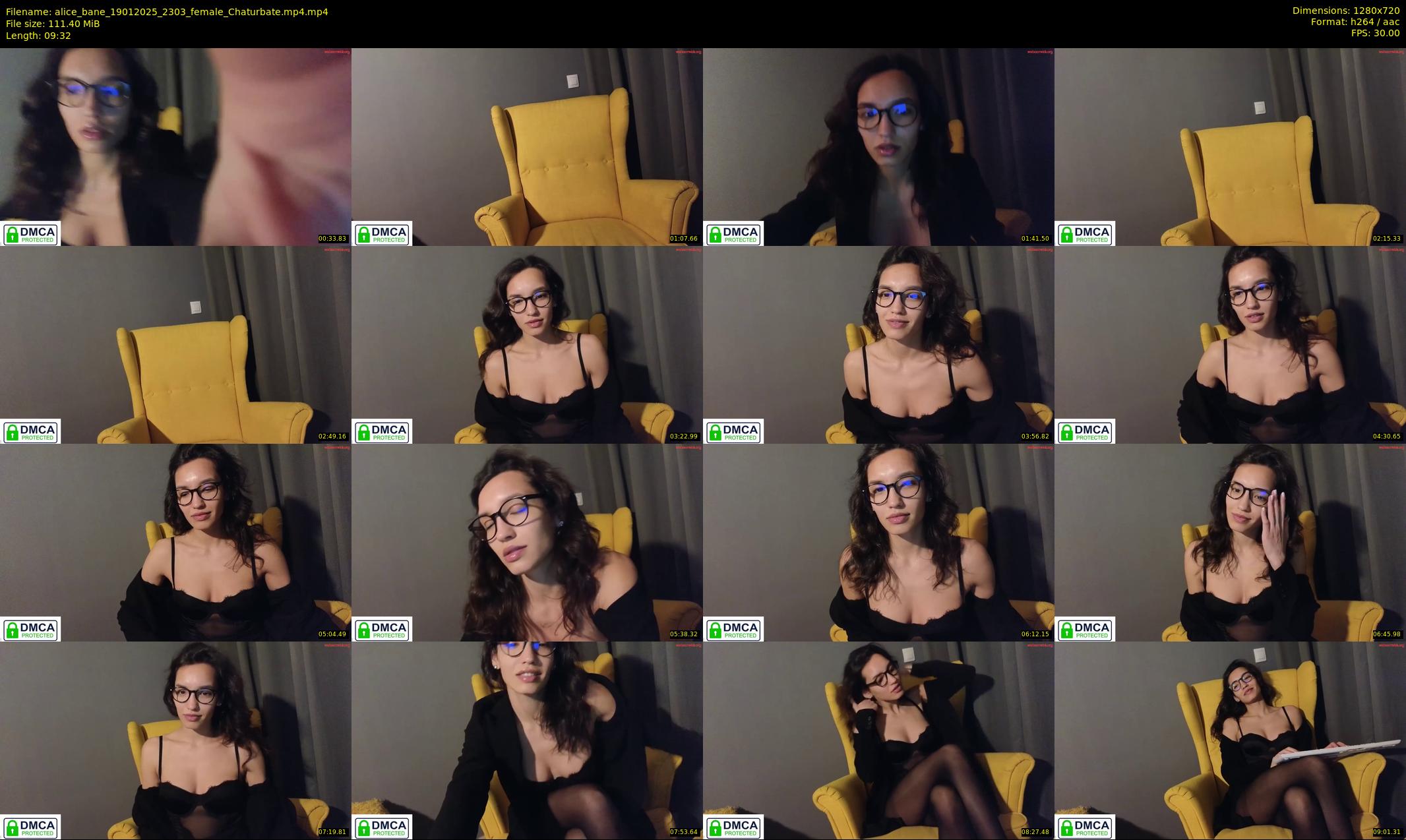 alice_bane — 10 minute Chaturbate female cam show recording, 720p, Jan 19, 2025