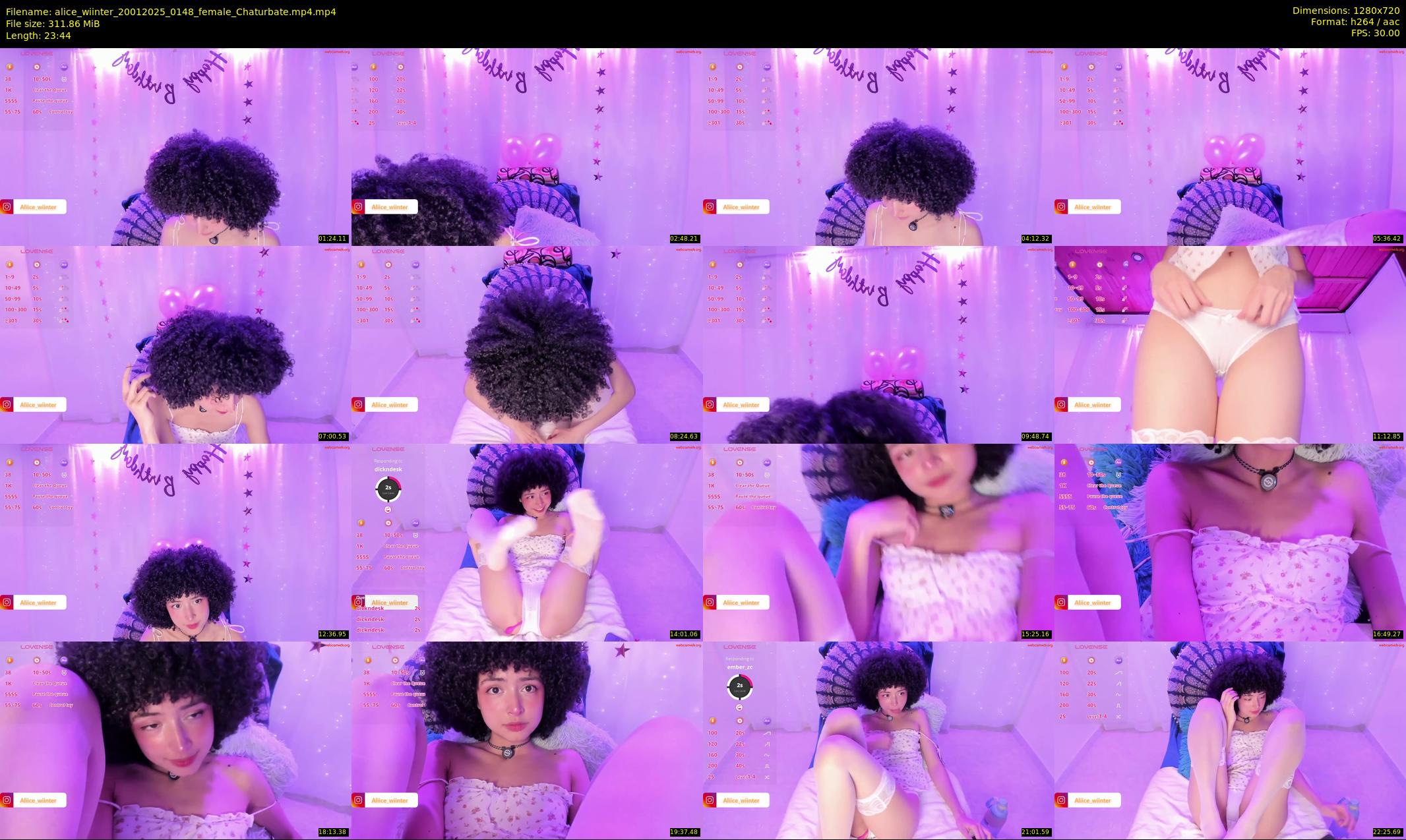 alice_wiinter — 24 minute Chaturbate female cam show recording, 720p, Jan 20, 2025