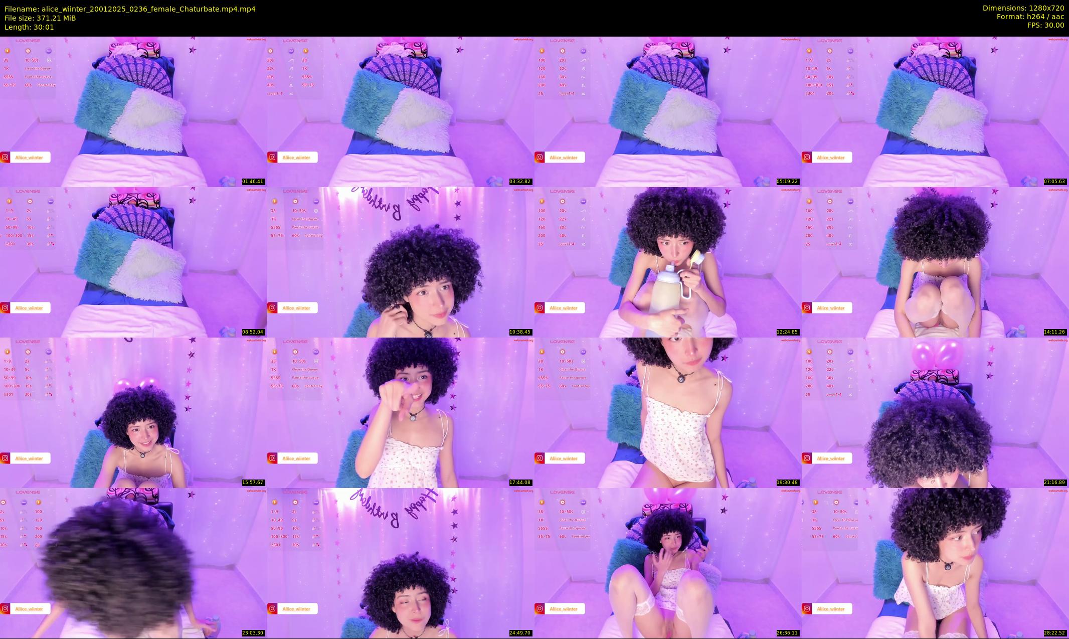 alice_wiinter — 31 minute Chaturbate female cam show recording, 720p, Jan 20, 2025