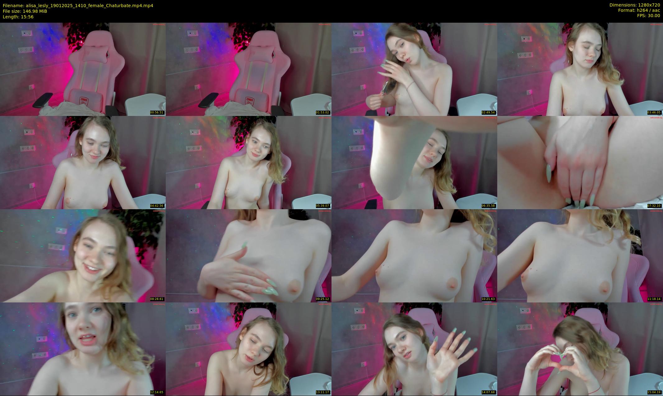 alisa_lesly — 16 minute Chaturbate female cam show recording, 720p, Jan 19, 2025