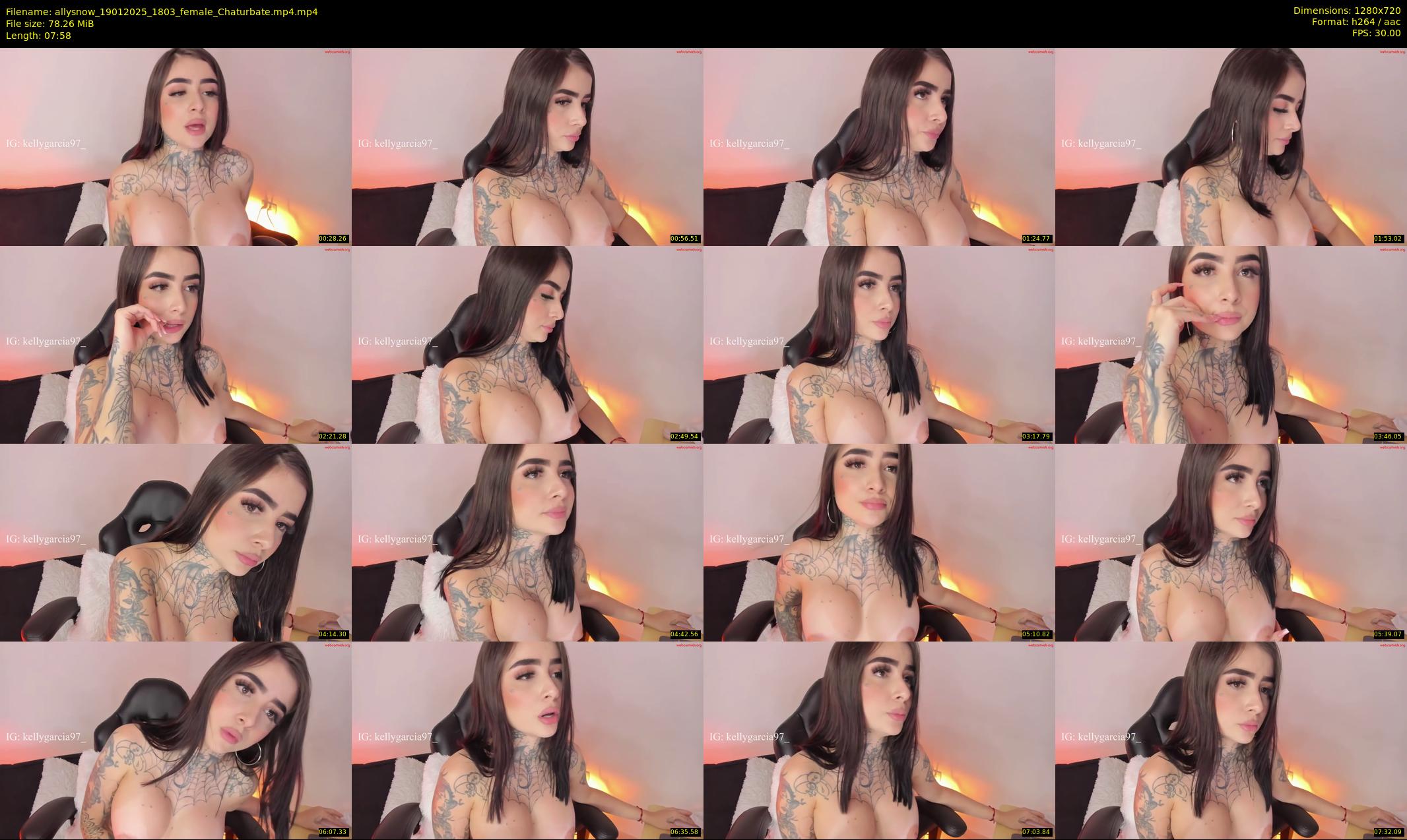 allysnow — 8 minute Chaturbate female cam show recording, 720p, Jan 19, 2025