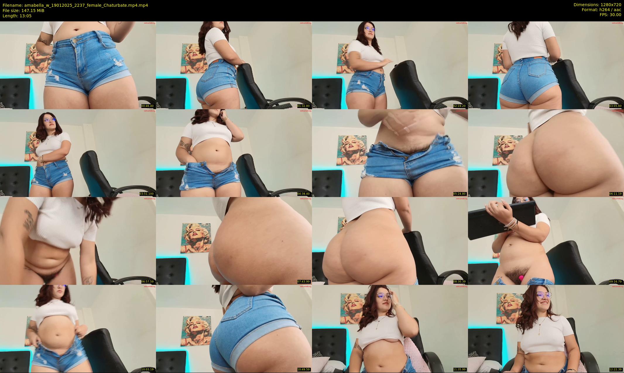 amabella_w — 14 minute Chaturbate female cam show recording, 720p, Jan 19, 2025