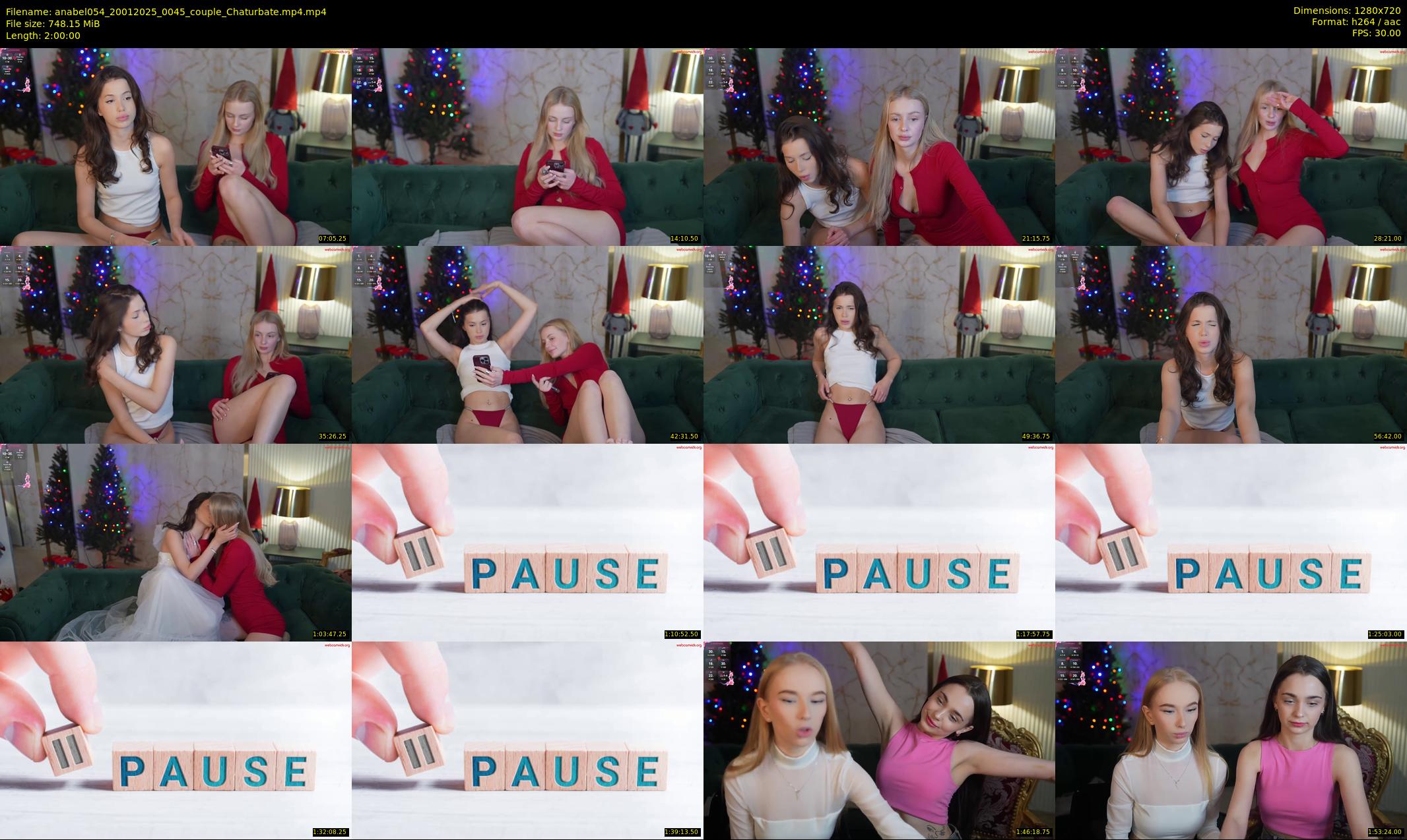 anabel054 — 120 minute Chaturbate female cam show recording, 720p, Jan 20, 2025