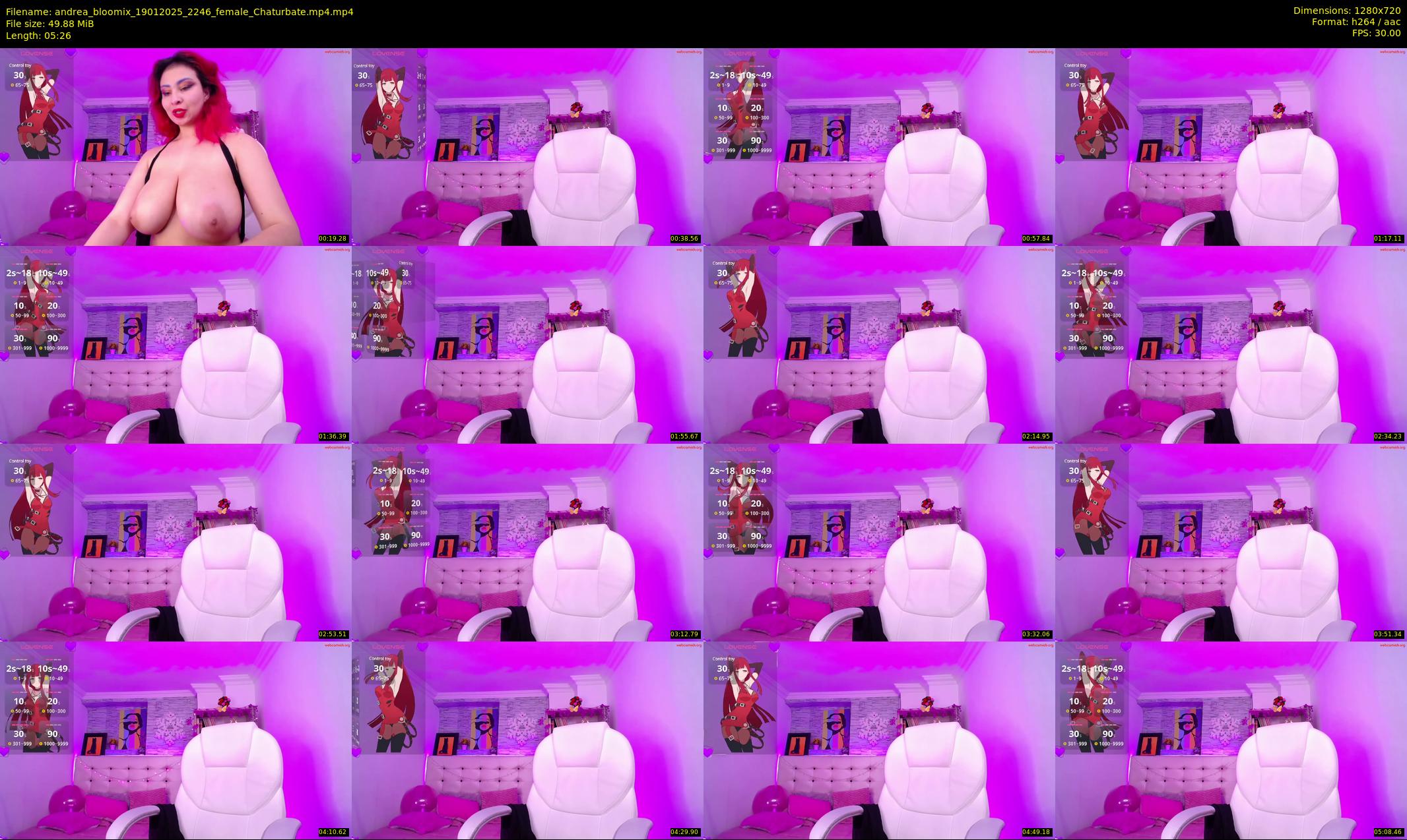 andrea_bloomix — 6 minute Chaturbate female cam show recording, 720p, Jan 19, 2025