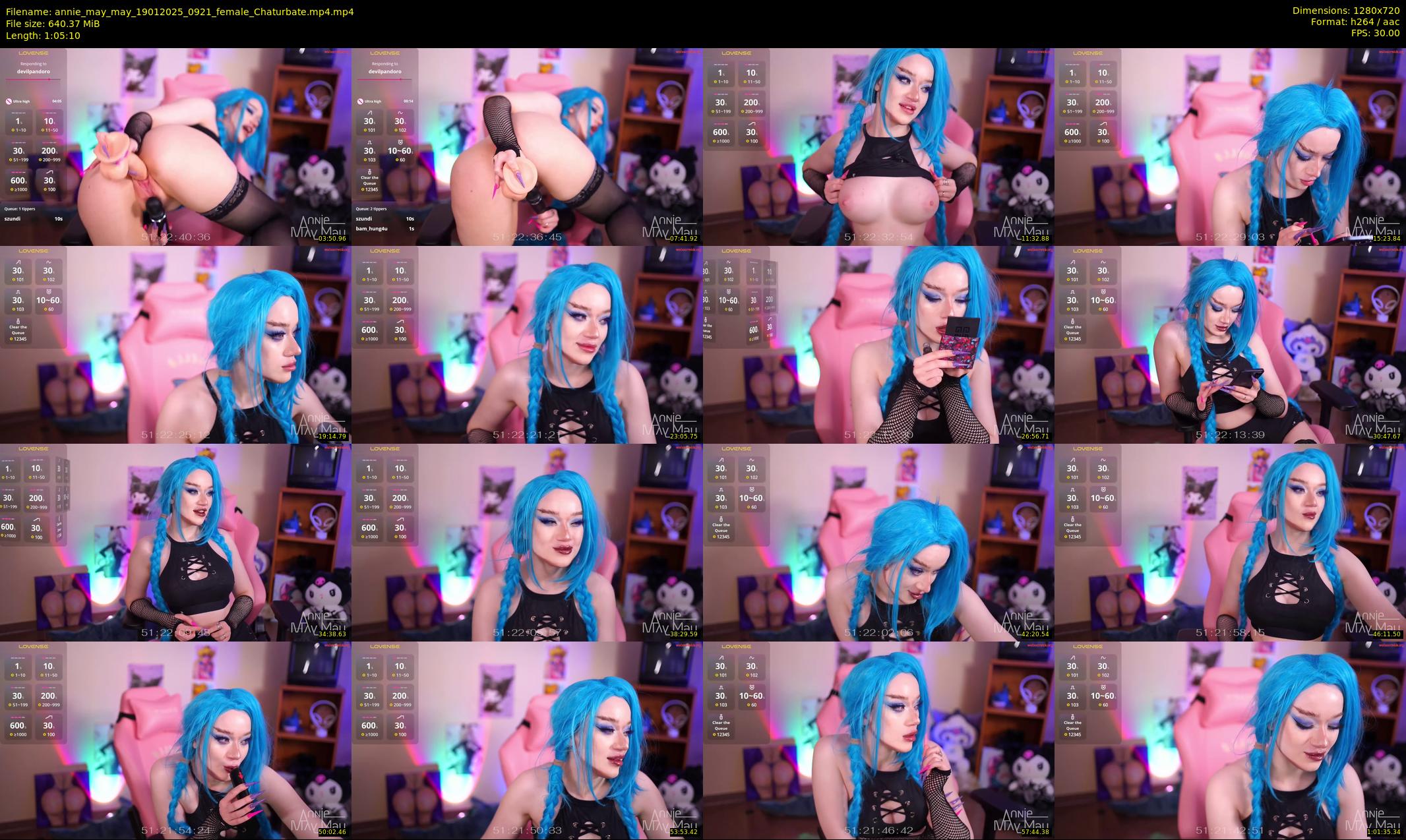 annie_may_may — 66 minute Chaturbate female cam show recording, 720p, Jan 19, 2025