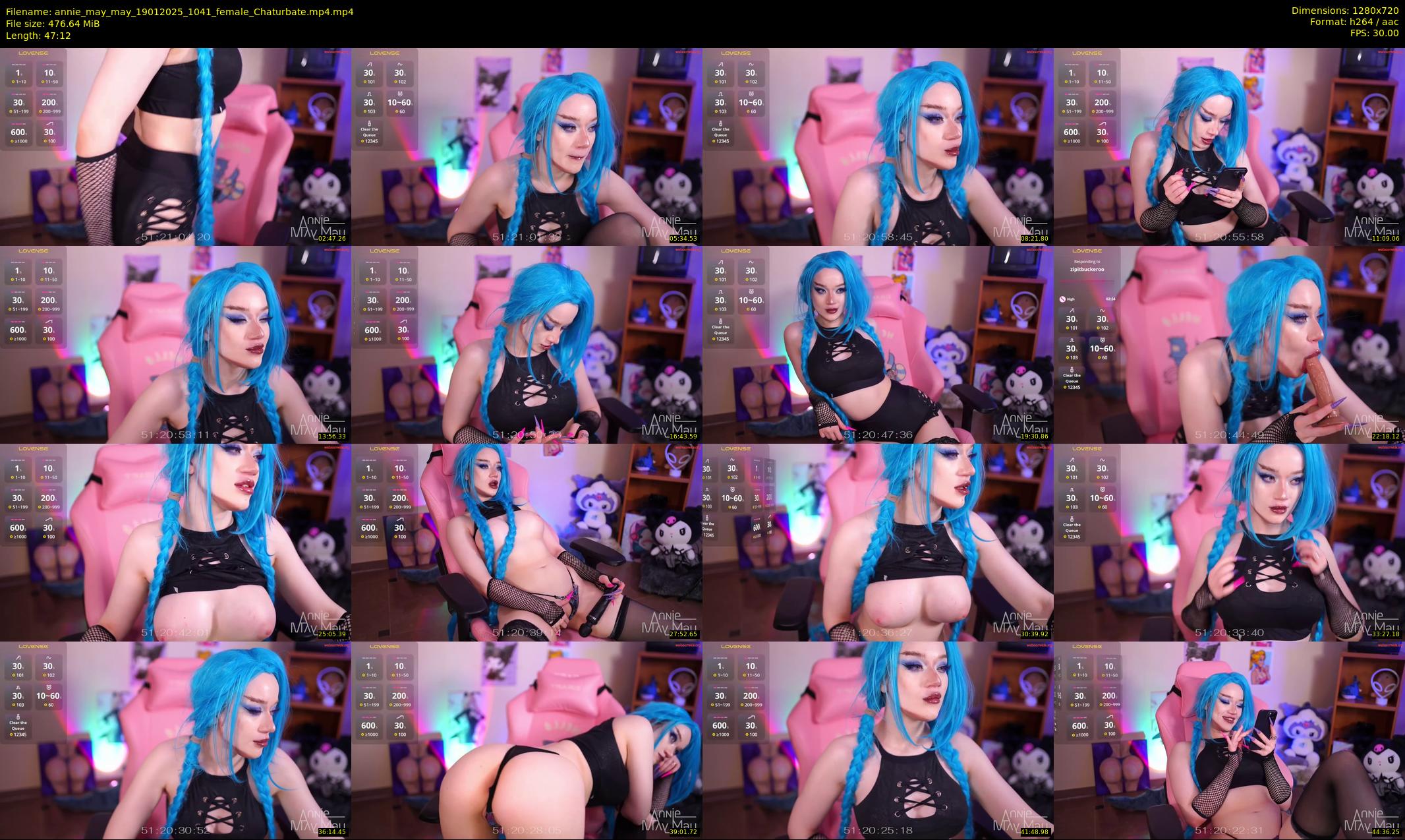 annie_may_may — 48 minute Chaturbate female cam show recording, 720p, Jan 19, 2025
