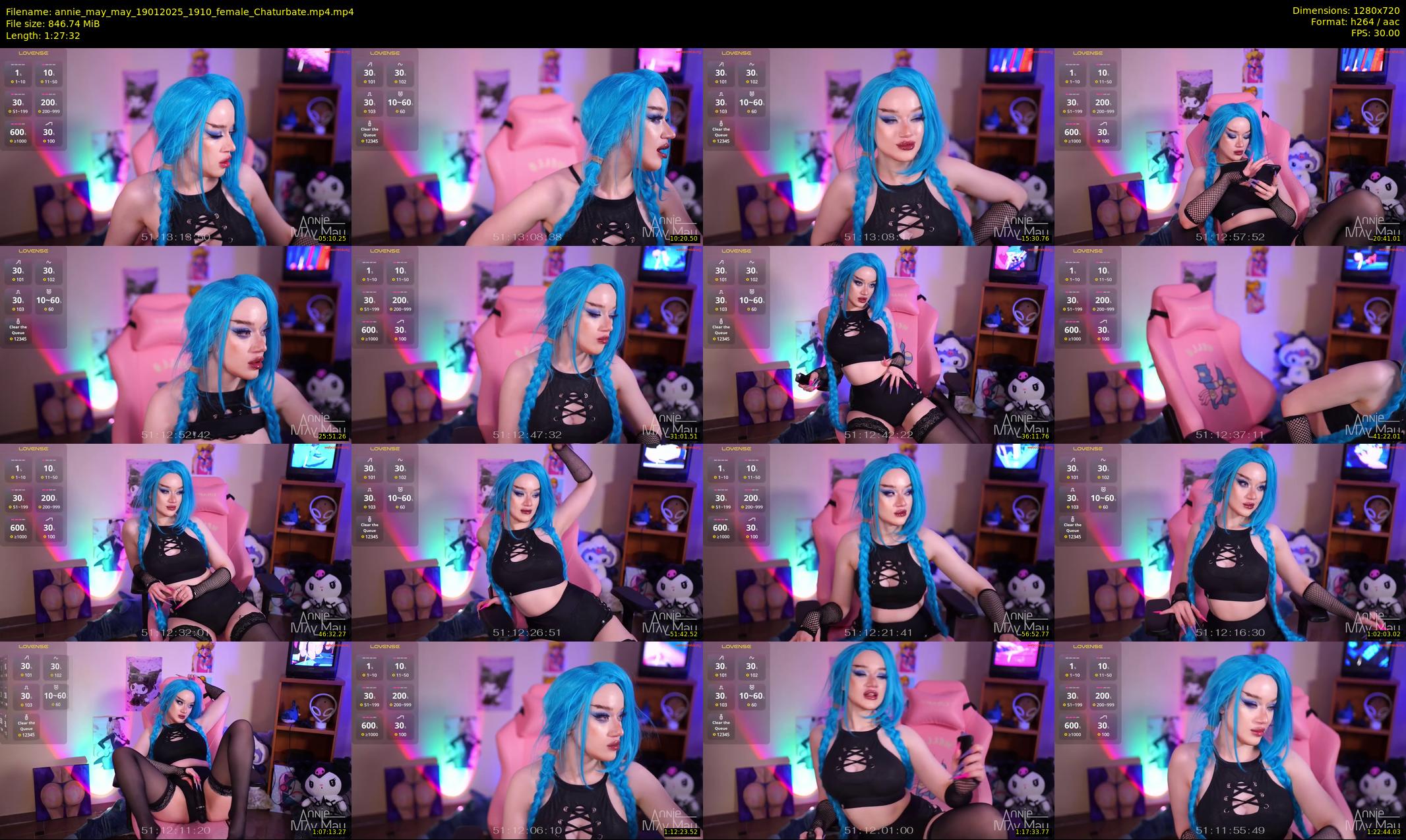 annie_may_may — 88 minute Chaturbate female cam show recording, 720p, Jan 19, 2025
