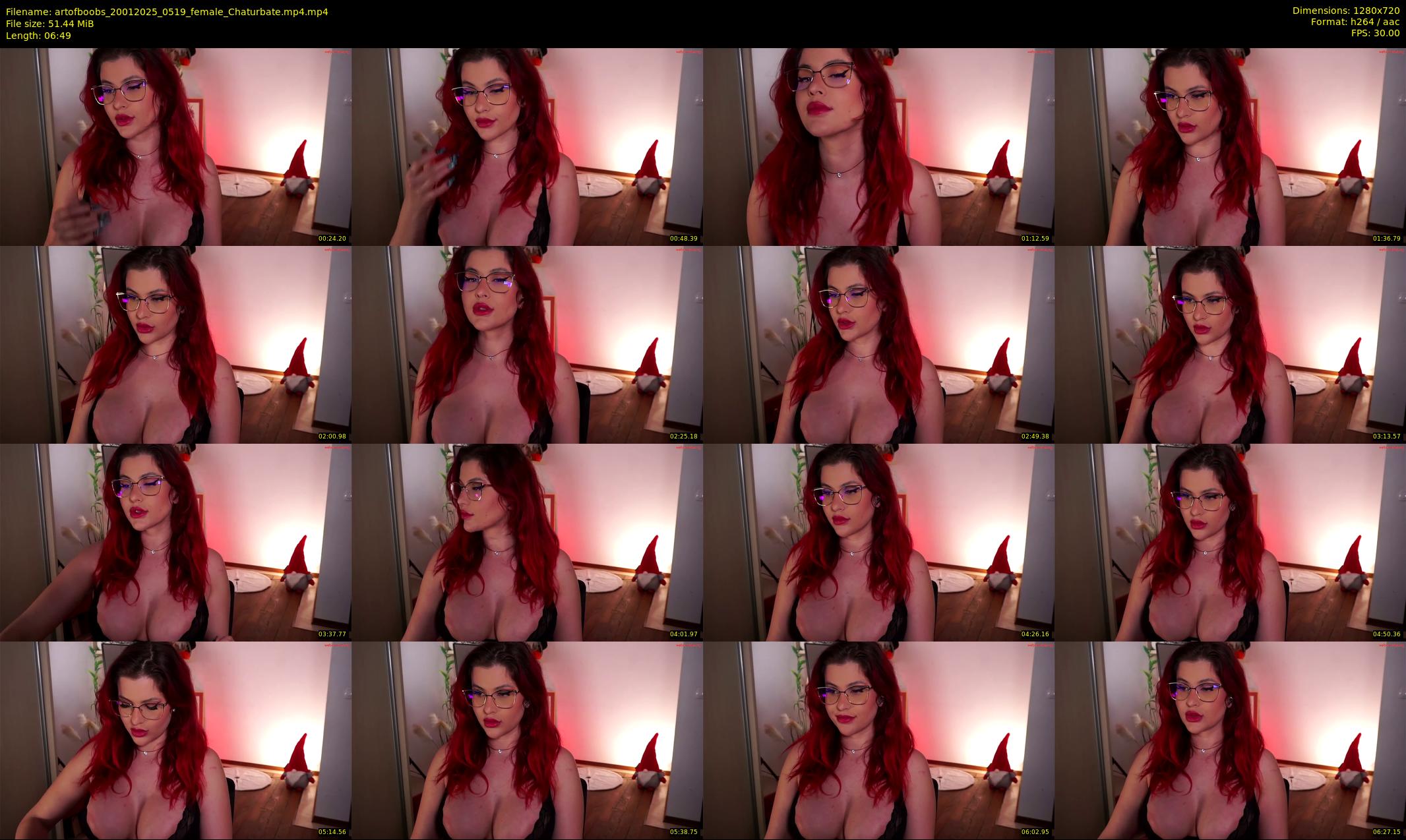 artofboobs — 7 minute Chaturbate female cam show recording, 720p, Jan 20, 2025