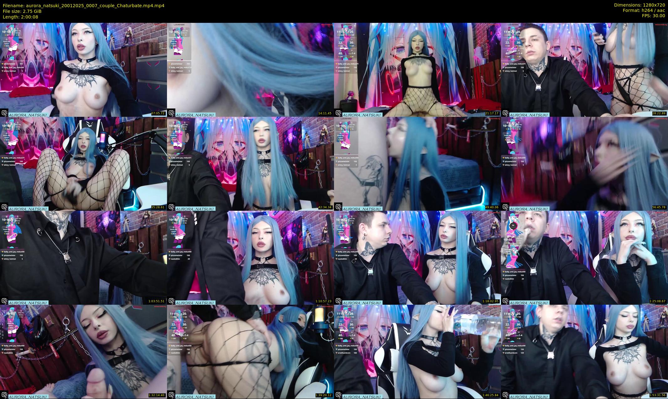 aurora_natsuki — 121 minute Chaturbate couple cam show recording, 720p, Jan 20, 2025