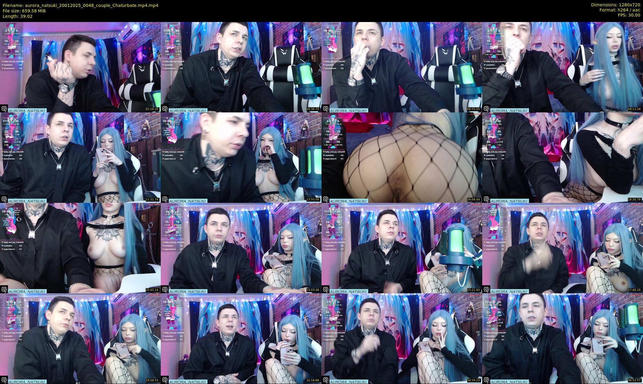aurora_natsuki — 40 minute Chaturbate couple cam show recording, 720p, Jan 20, 2025
