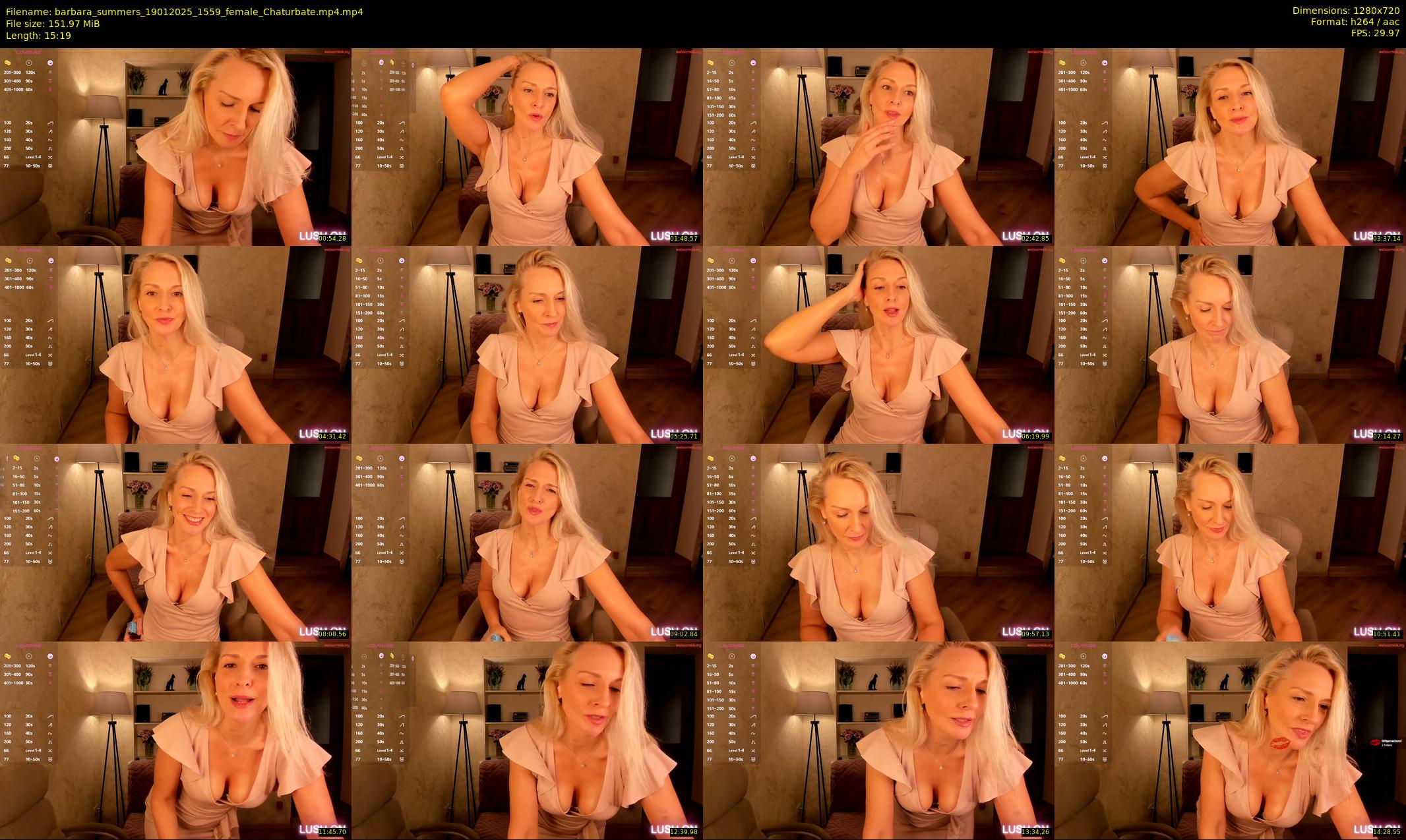 barbara_summers — 16 minute Chaturbate female cam show recording, 720p, Jan 19, 2025