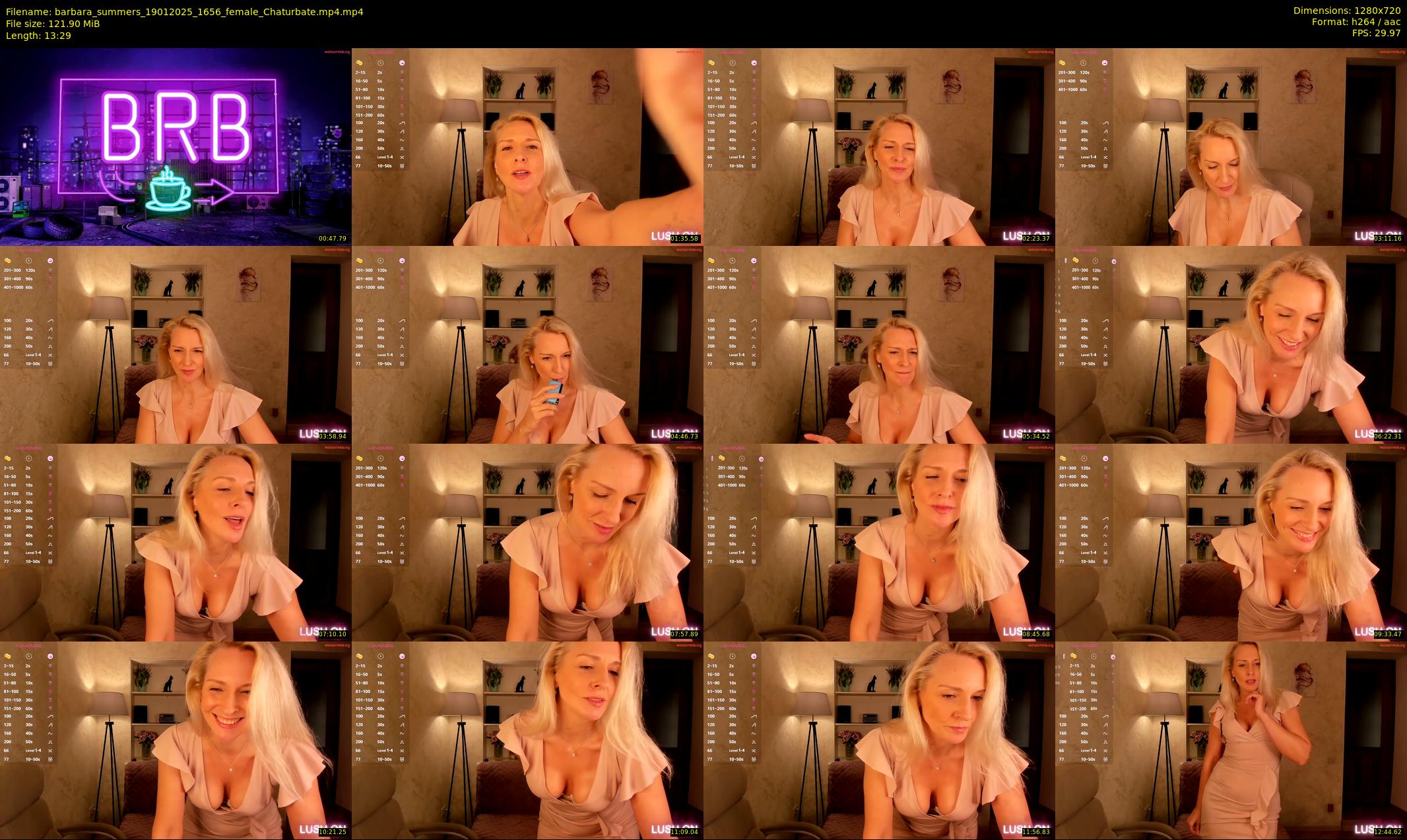 barbara_summers — 14 minute Chaturbate female cam show recording, 720p, Jan 19, 2025