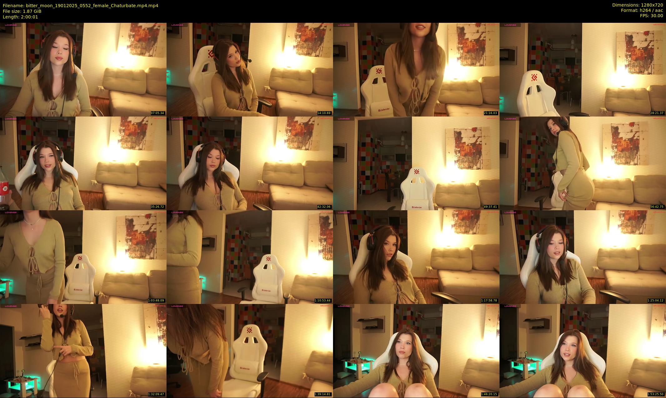 bitter_moon — 121 minute Chaturbate female cam show recording, 720p, Jan 19, 2025