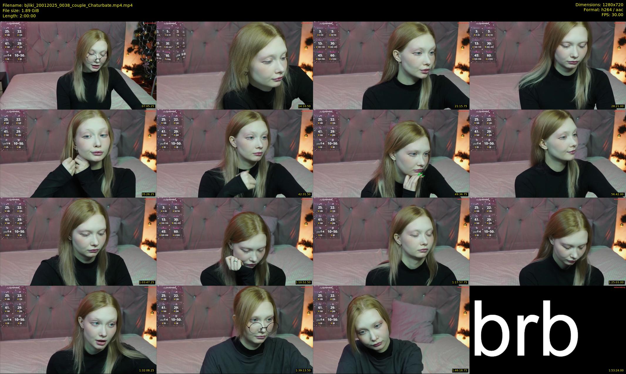 bjliki — 120 minute Chaturbate couple cam show recording, 720p, Jan 20, 2025