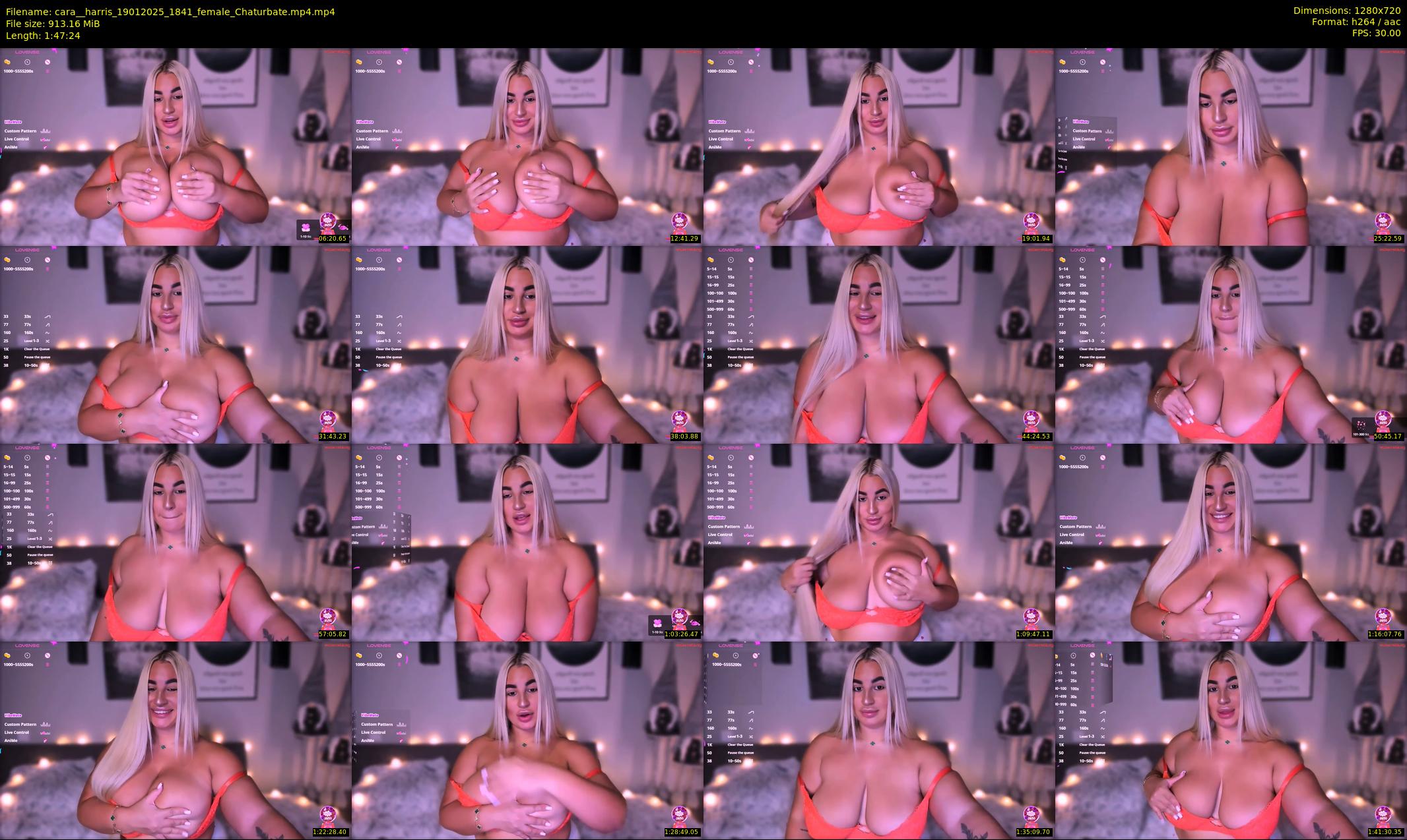 cara__harris — 108 minute Chaturbate female cam show recording, 720p, Jan 19, 2025