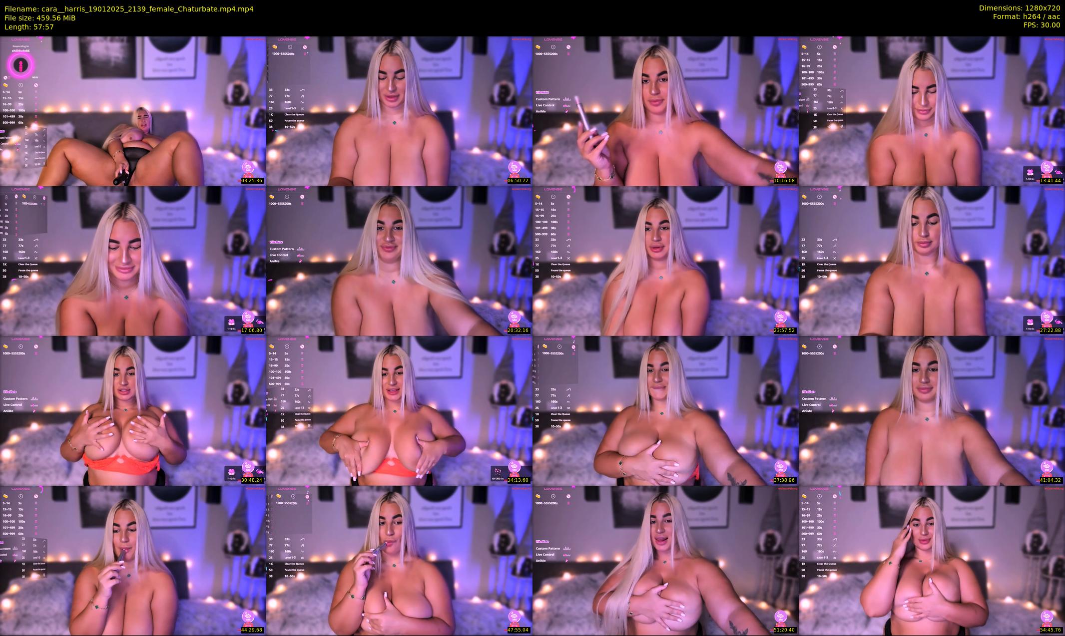 cara__harris — 58 minute Chaturbate female cam show recording, 720p, Jan 19, 2025