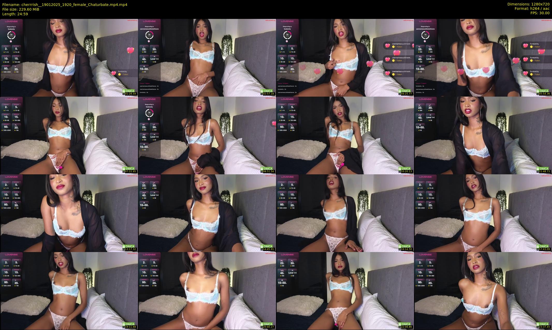 cherrrish_ — 25 minute Chaturbate female cam show recording, 720p, Jan 19, 2025