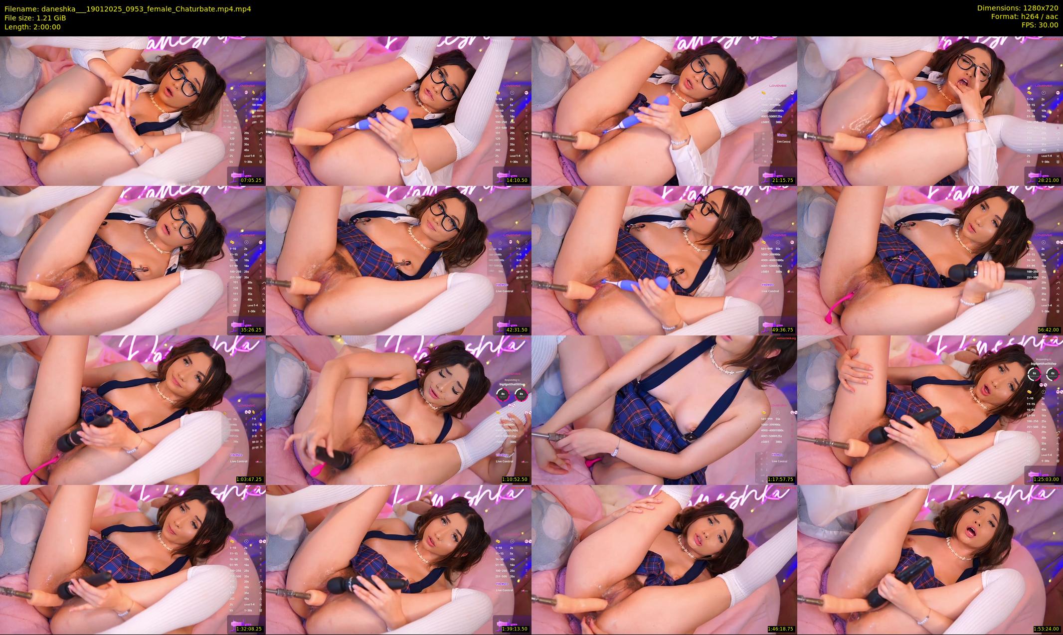 daneshka__ — 120 minute Chaturbate female cam show recording, 720p, Jan 19, 2025