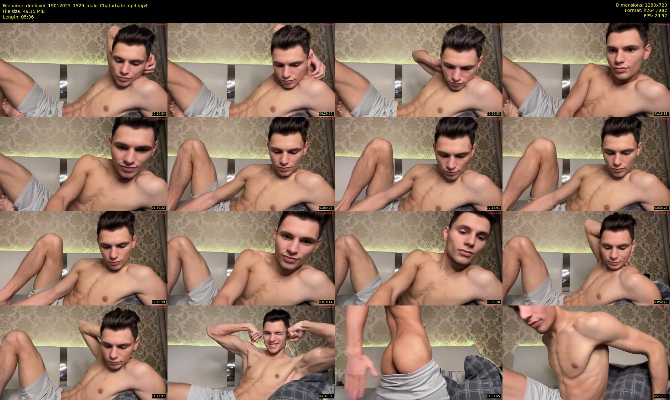 denlover — 6 minute Chaturbate male cam show recording, 720p, Jan 19, 2025