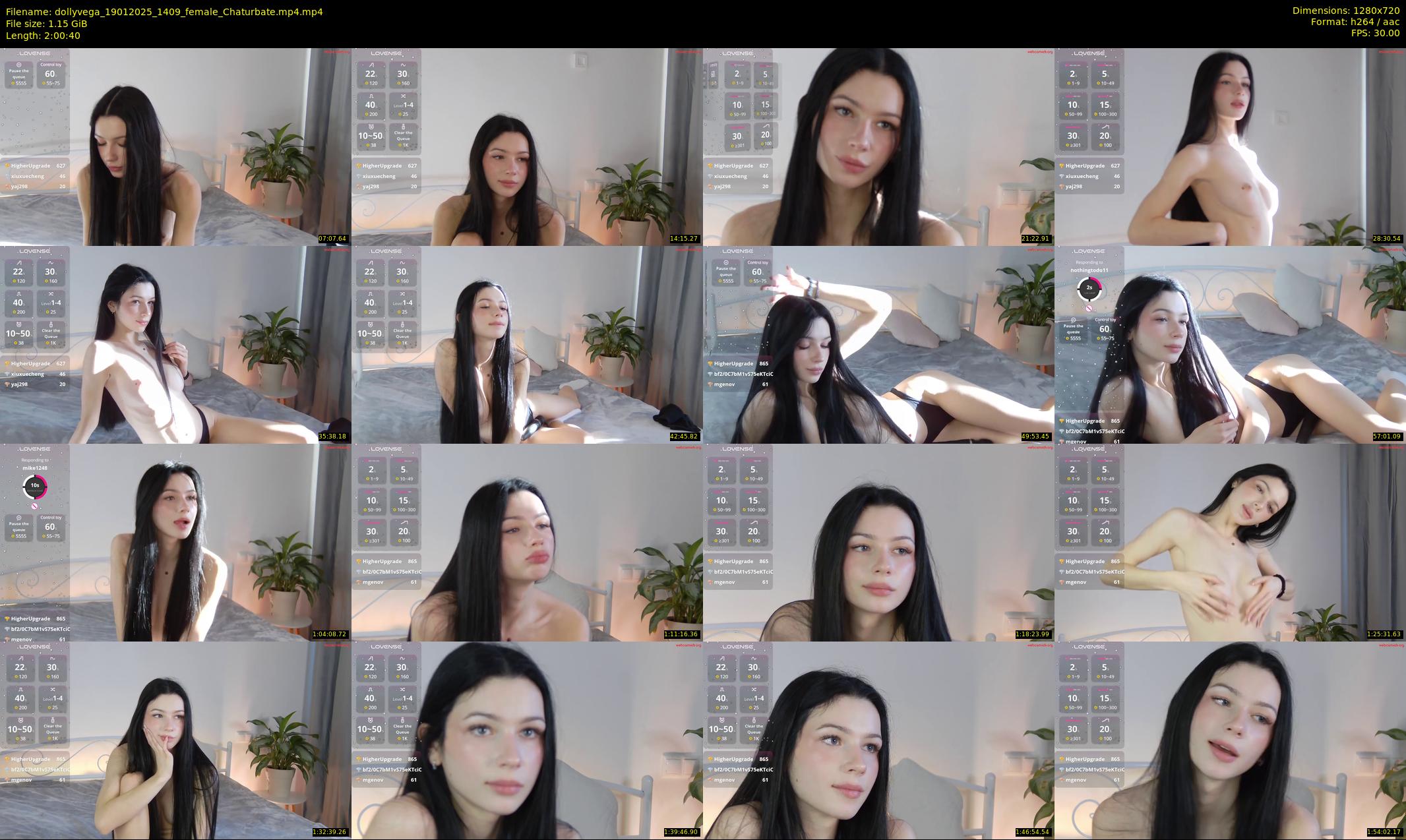 dollyvega — 121 minute Chaturbate female cam show recording, 720p, Jan 19, 2025