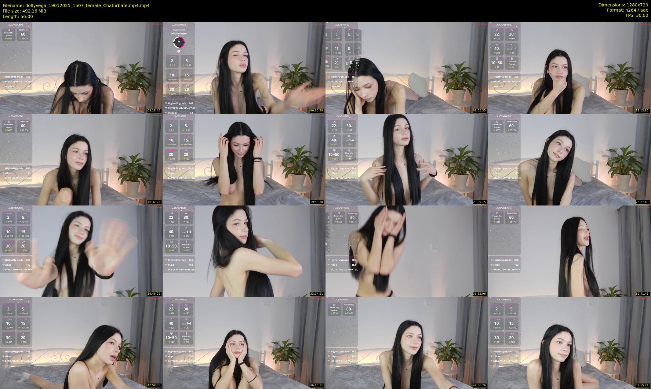dollyvega — 56 minute Chaturbate female cam show recording, 720p, Jan 19, 2025