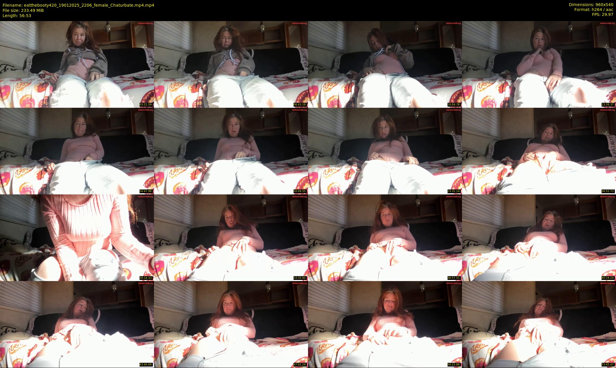 eatthebooty420 — 57 minute Chaturbate female cam show recording, 480p, Jan 19, 2025