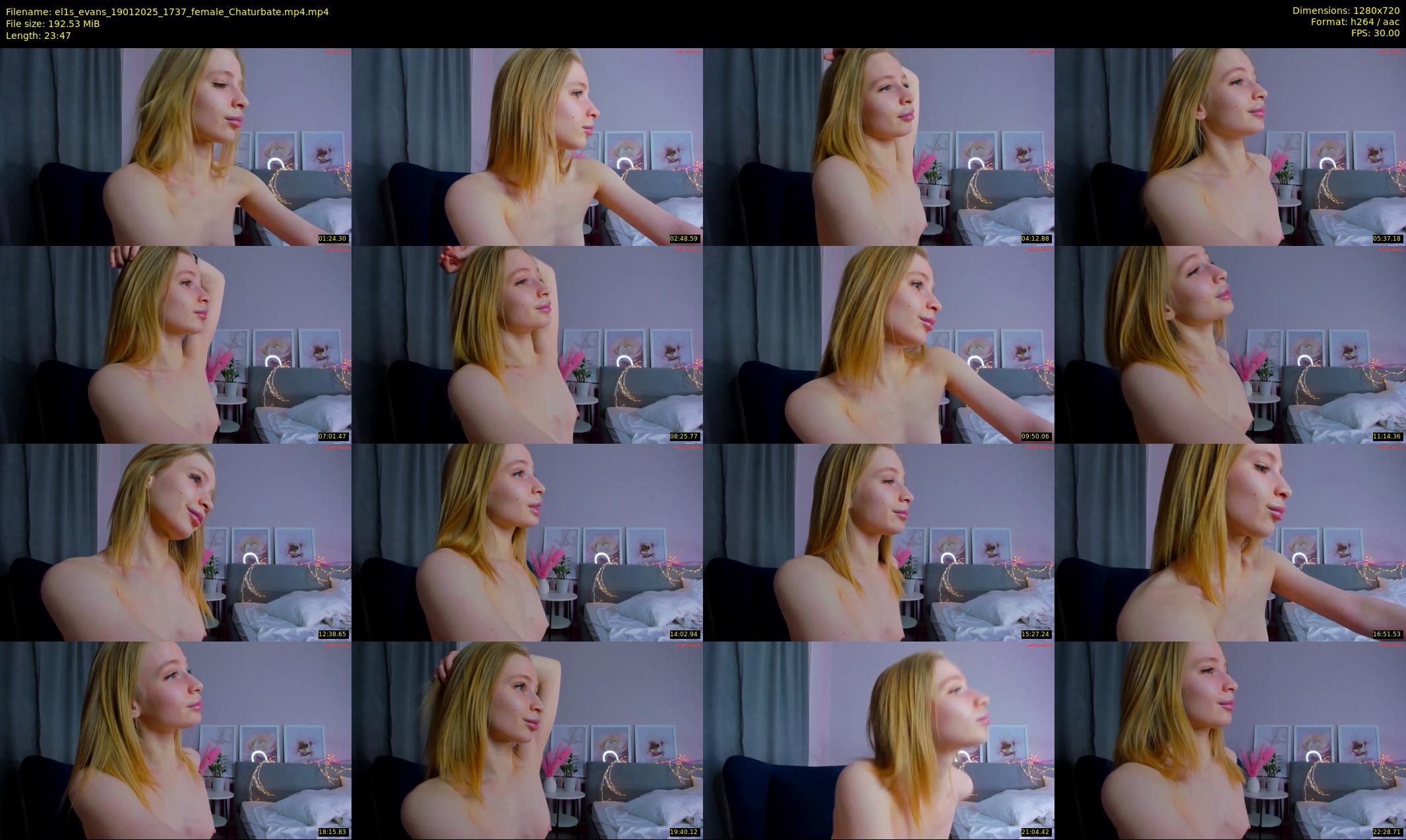 el1s_evans — 24 minute Chaturbate female cam show recording, 720p, Jan 19, 2025