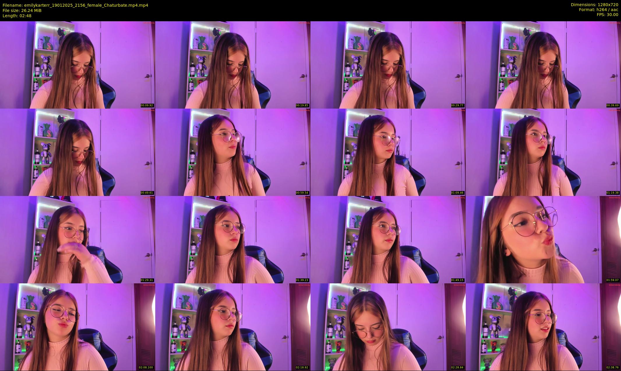 emilykarterr — 3 minute Chaturbate female cam show recording, 720p, Jan 19, 2025