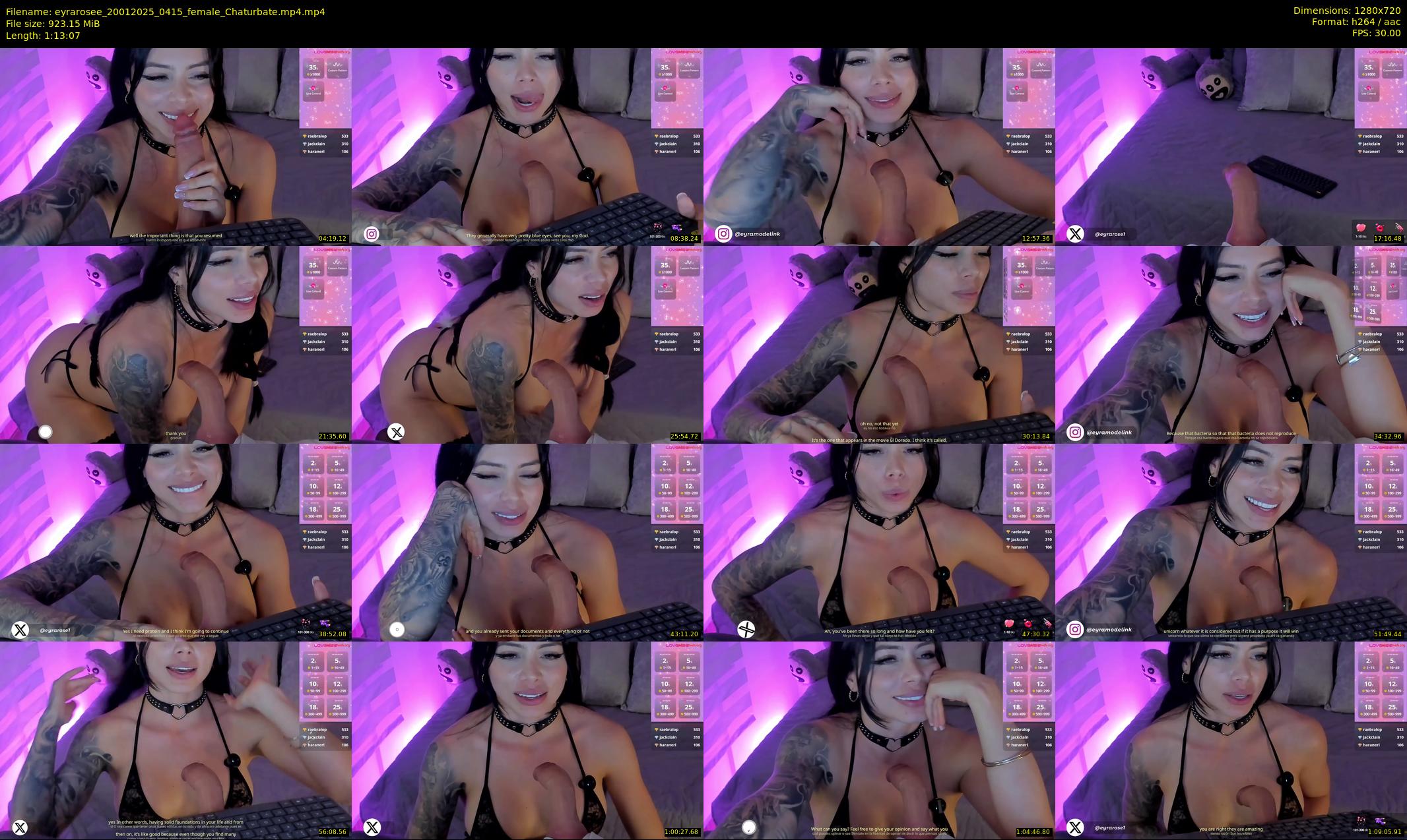 eyrarosee — 74 minute Chaturbate female cam show recording, 720p, Jan 20, 2025