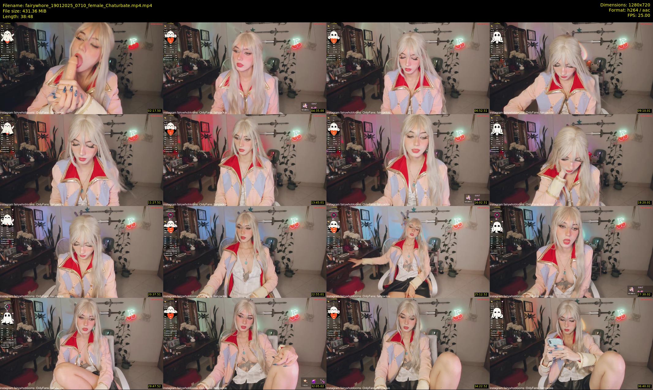fairywhore — 39 minute Chaturbate female cam show recording, 720p, Jan 19, 2025
