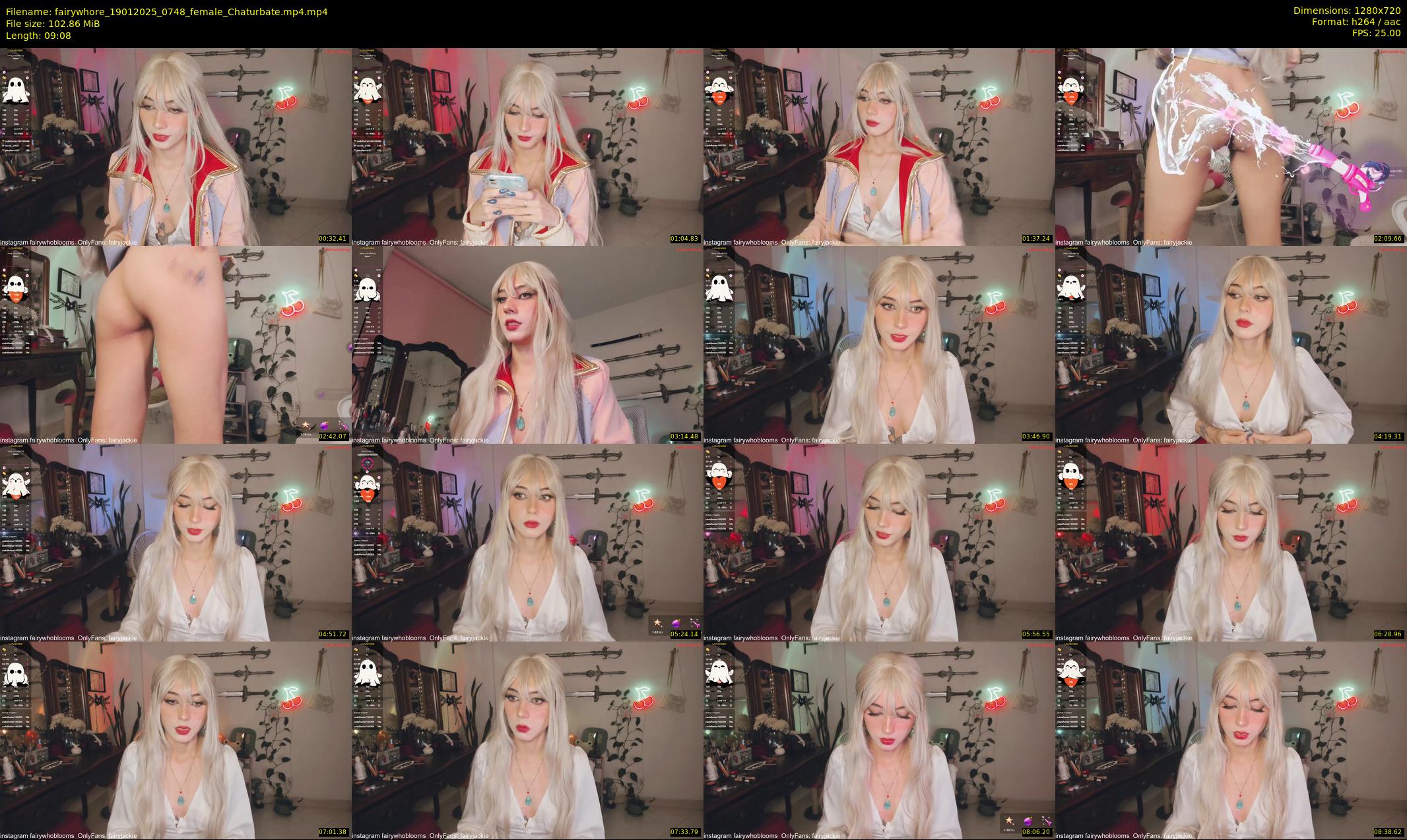 fairywhore — 10 minute Chaturbate female cam show recording, 720p, Jan 19, 2025