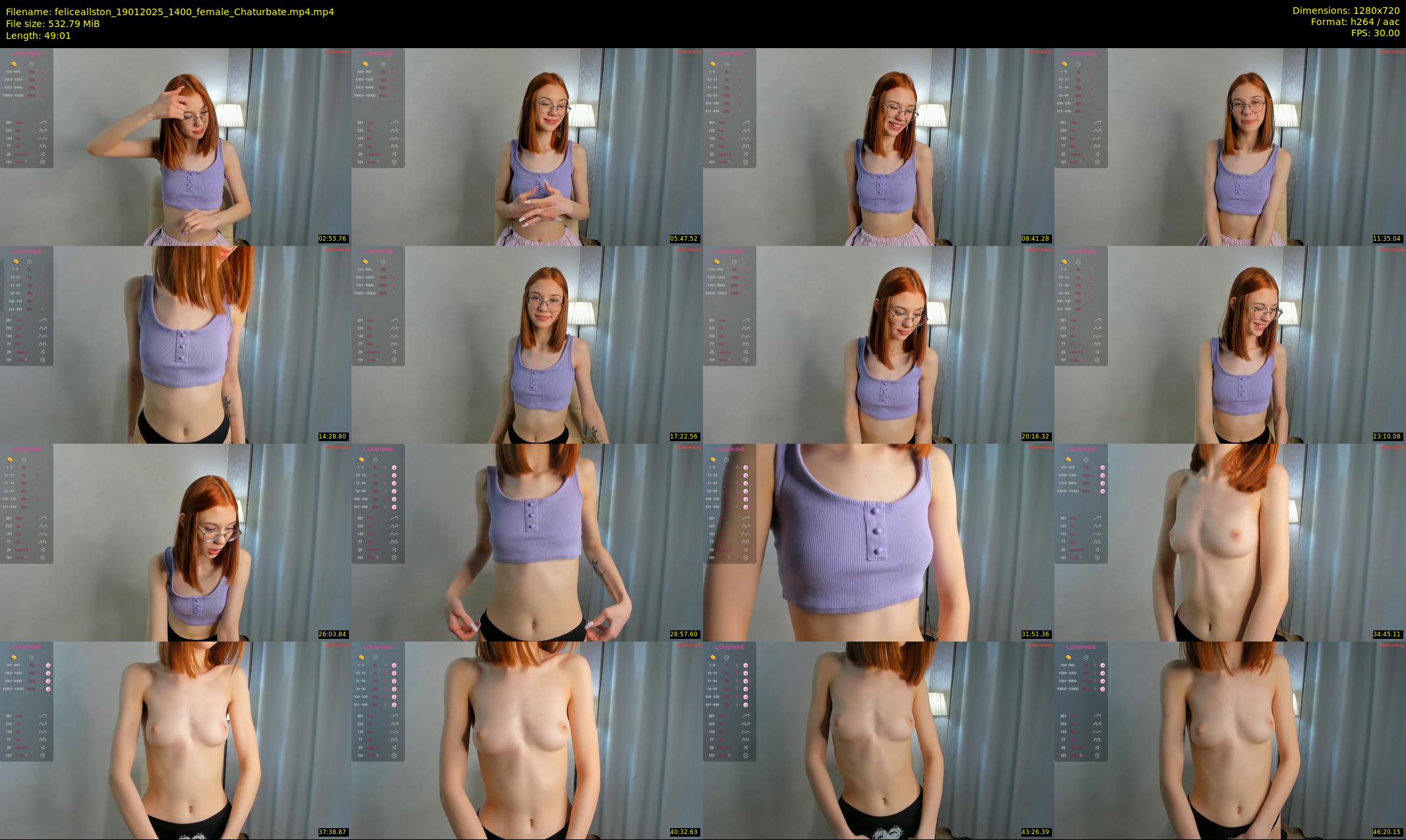 feliceallston — 50 minute Chaturbate female cam show recording, 720p, Jan 19, 2025
