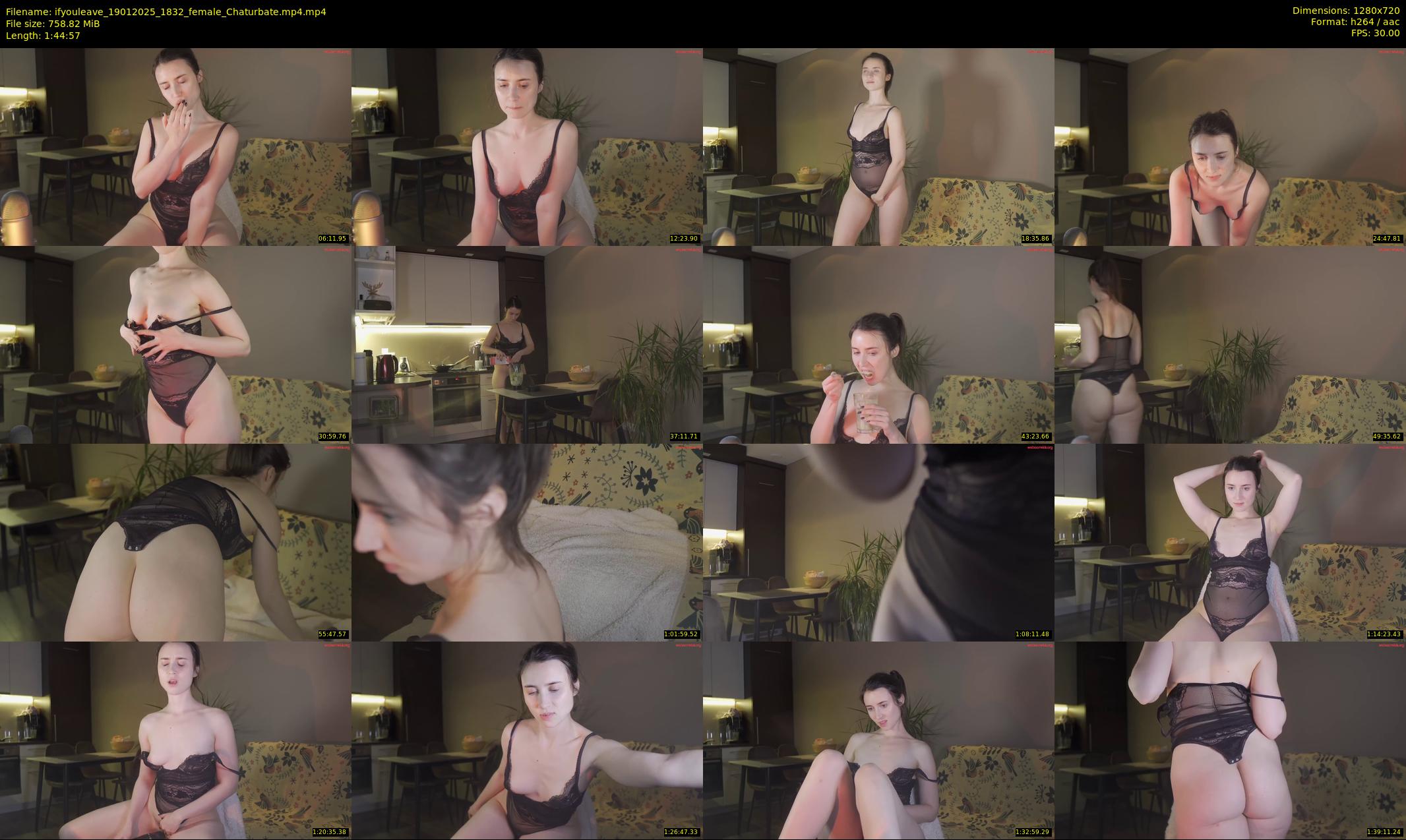 ifyouleave — 105 minute Chaturbate female cam show recording, 720p, Jan 19, 2025