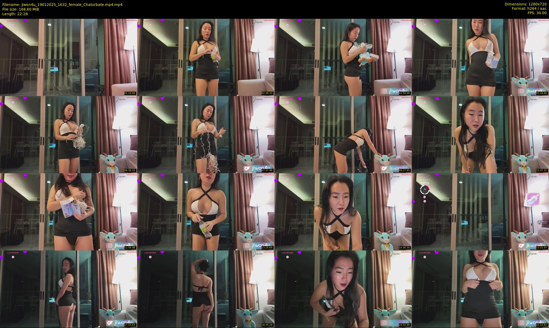 jiwon4u — 23 minute Chaturbate female cam show recording, 720p, Jan 19, 2025